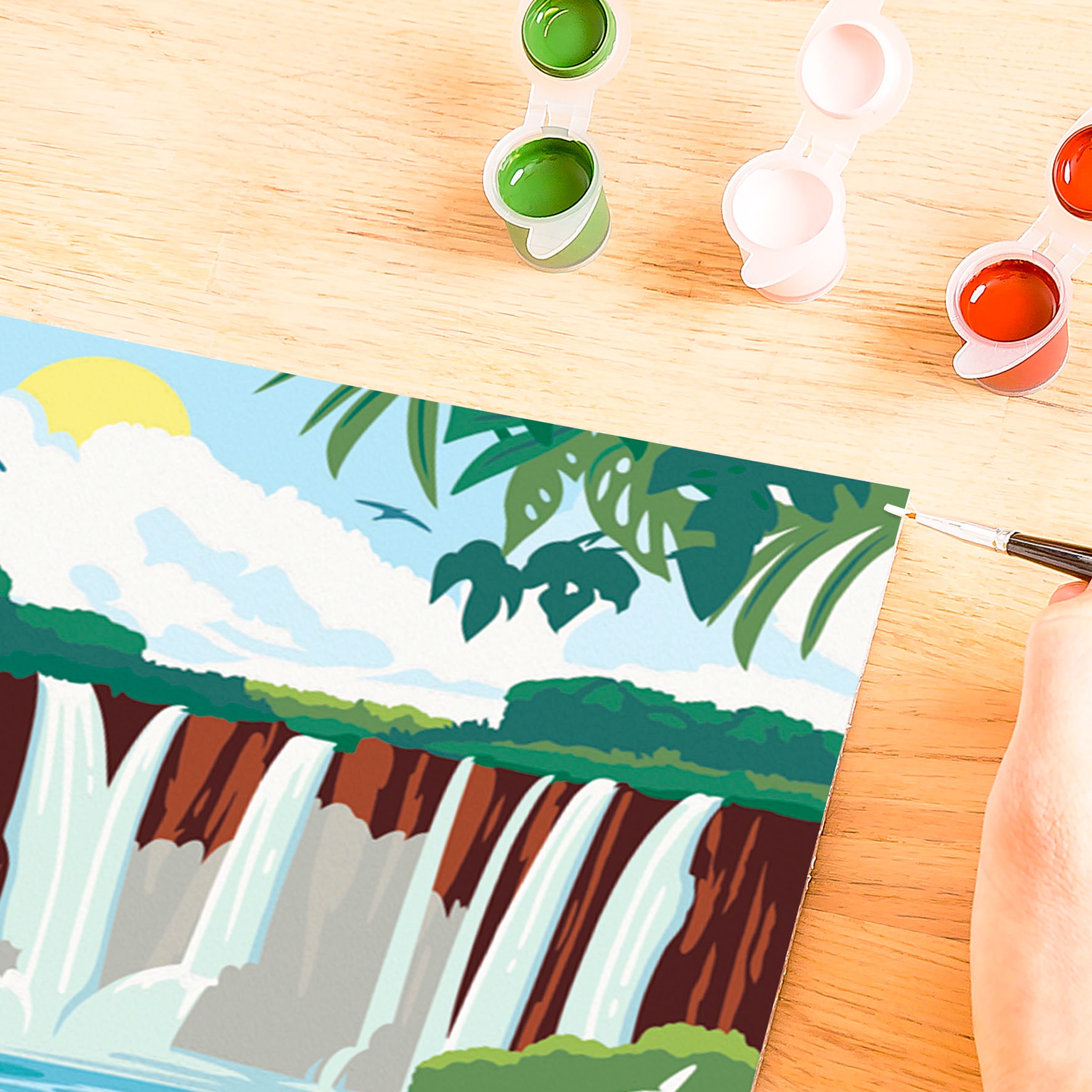 Ravensburger Malen nach Zahlen »CreArt, Adults Trend, Iguazu Wasserfälle«, für Erwachsene; Made in Europe