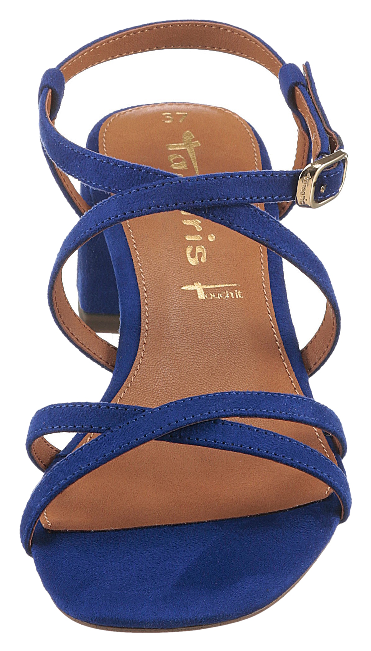 Tamaris Sandalette, Sommerschuh, Sandale, Blockabsatz, mit feinen Riemchen
