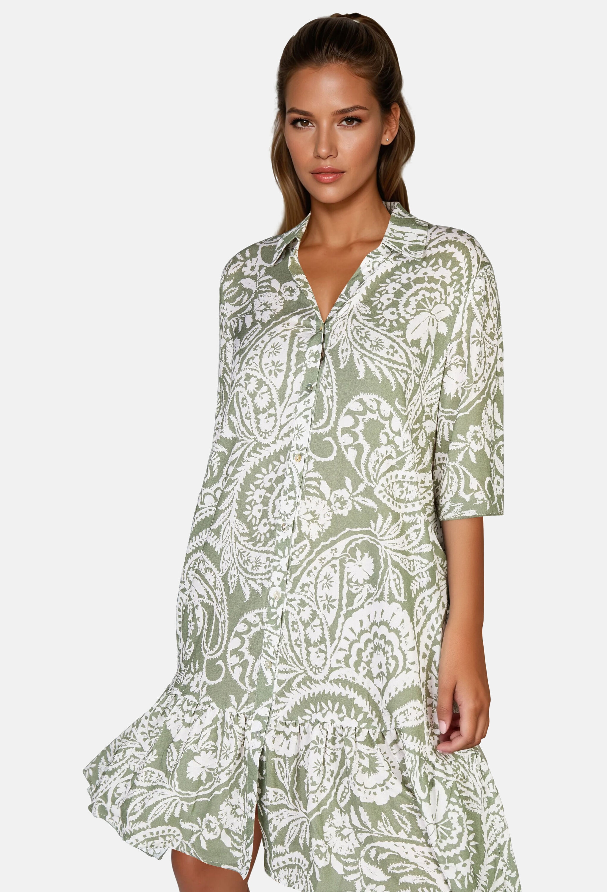 NAVIGAZIONE Hemdblusenkleid »NAVIGAZIONE Kleid« Paisley-Print