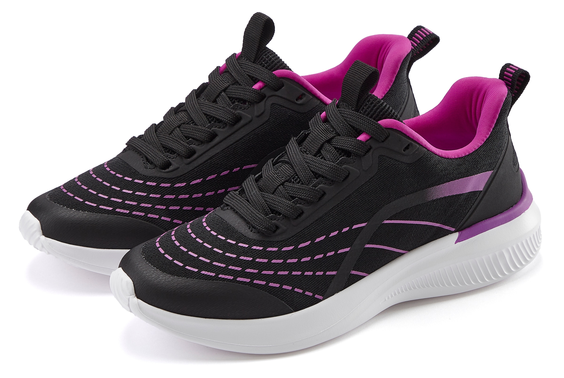 LASCANA Sneaker "Halbschuh, Schnürschuh, Freizeitschuh", aus Textil mit Far günstig online kaufen