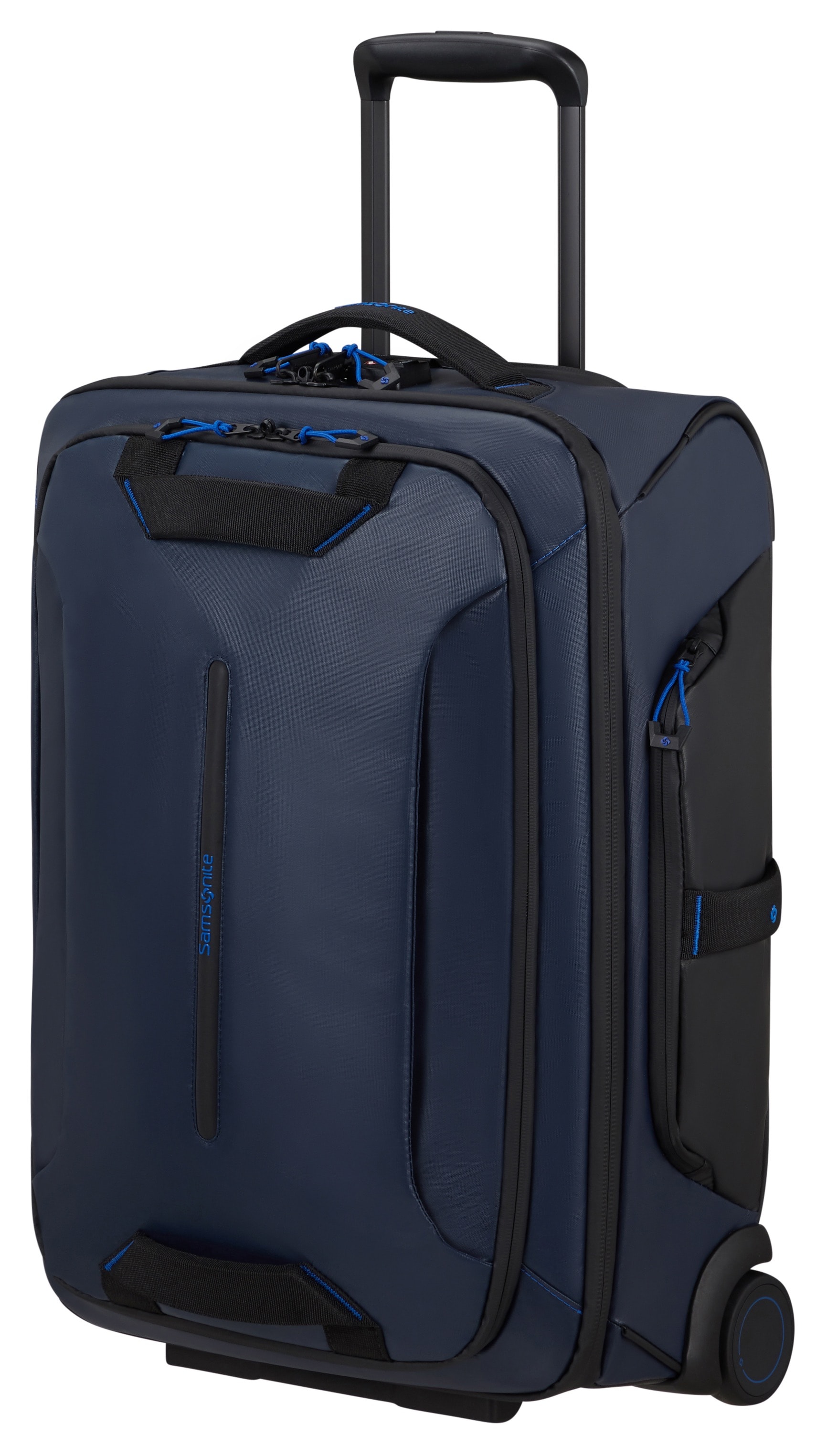 SAMSONITE Weichgepäck-Trolley "ECODIVER 55 - 2 Rollen", blau, Nylon, Polyester, Basic, Koffer, Handgepäck Koffer Reisetasche Weichgepäck-Koffer