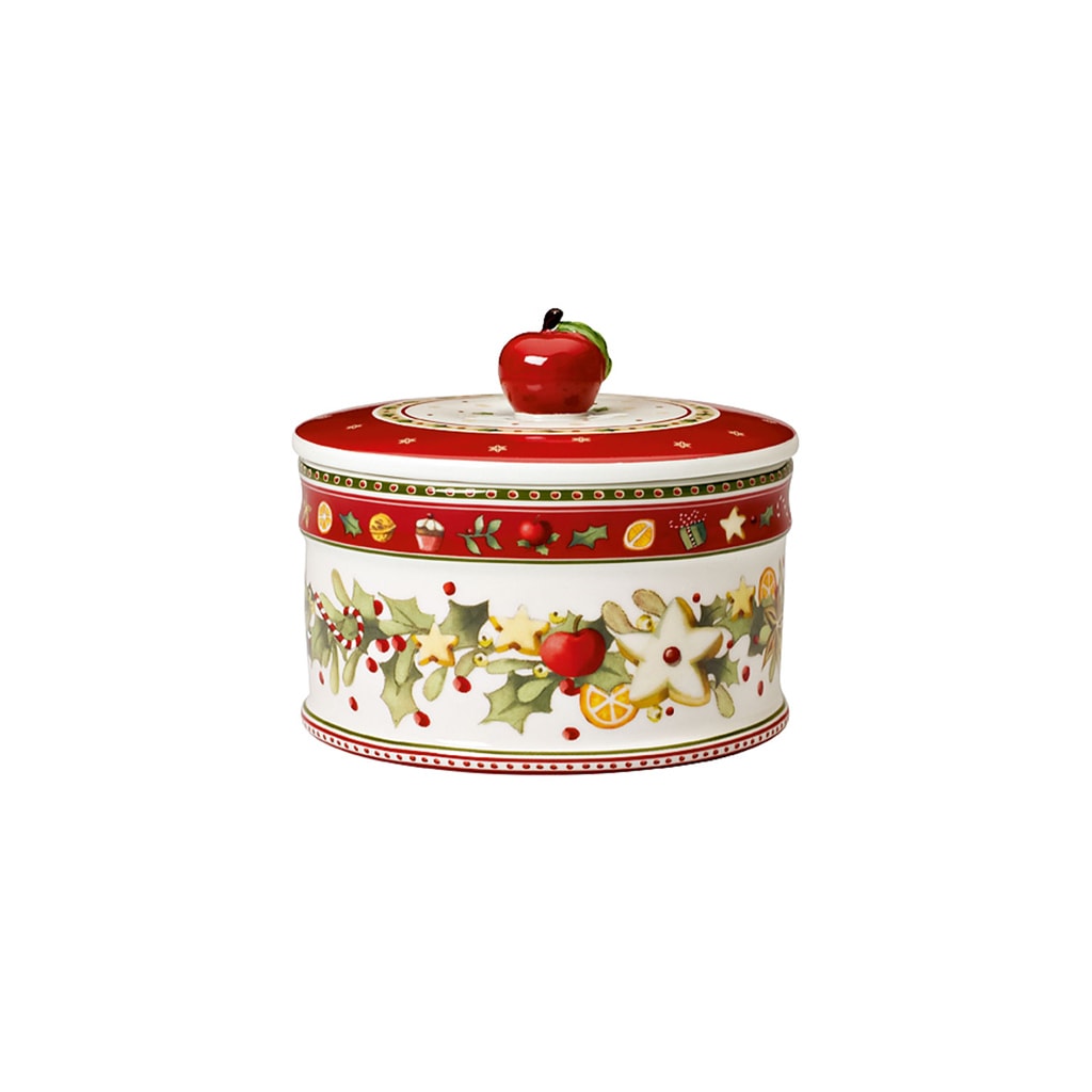 VILLEROY & BOCH Vorratsdose "Gebäckdose Winter Bakery Delight ø 14 cm bunt", bunt, Lebensmittelaufbewahrungsbehälter