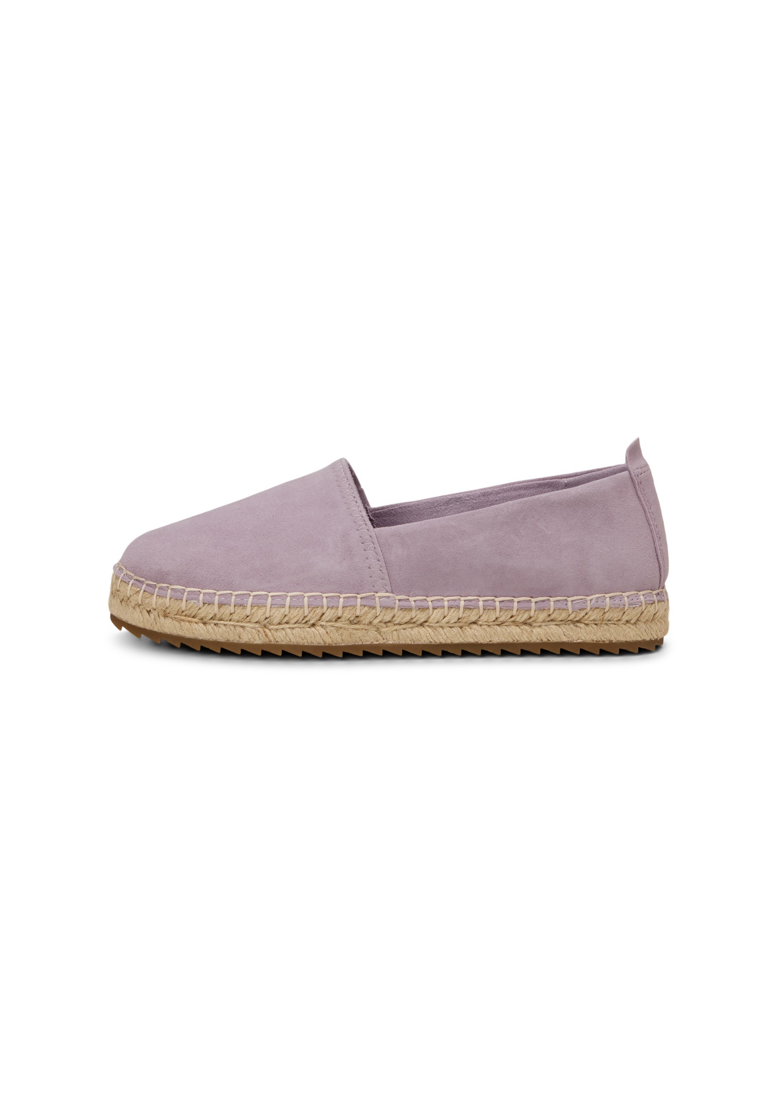 Espadrille MARC O'POLO "aus edlem Velours-Ziegenleder", Damen, Gr. 38, dusty lavender, Obermaterial: 100% Leder (Ziege), unifarben, Schuhe Espadrille 2