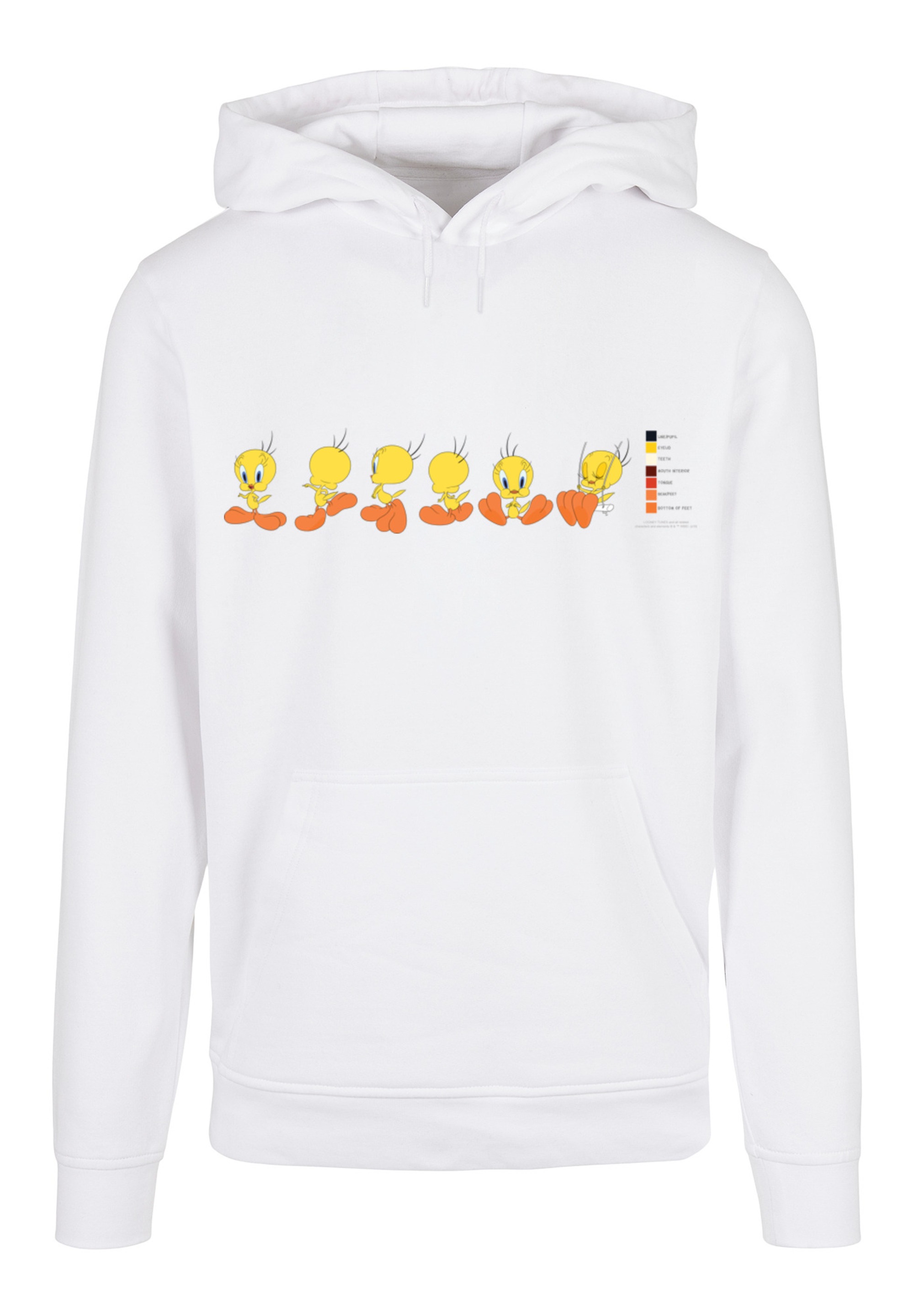 F4NT4STIC Kapuzenpullover »Looney Tunes Tweety Pie Colour Code«, Print