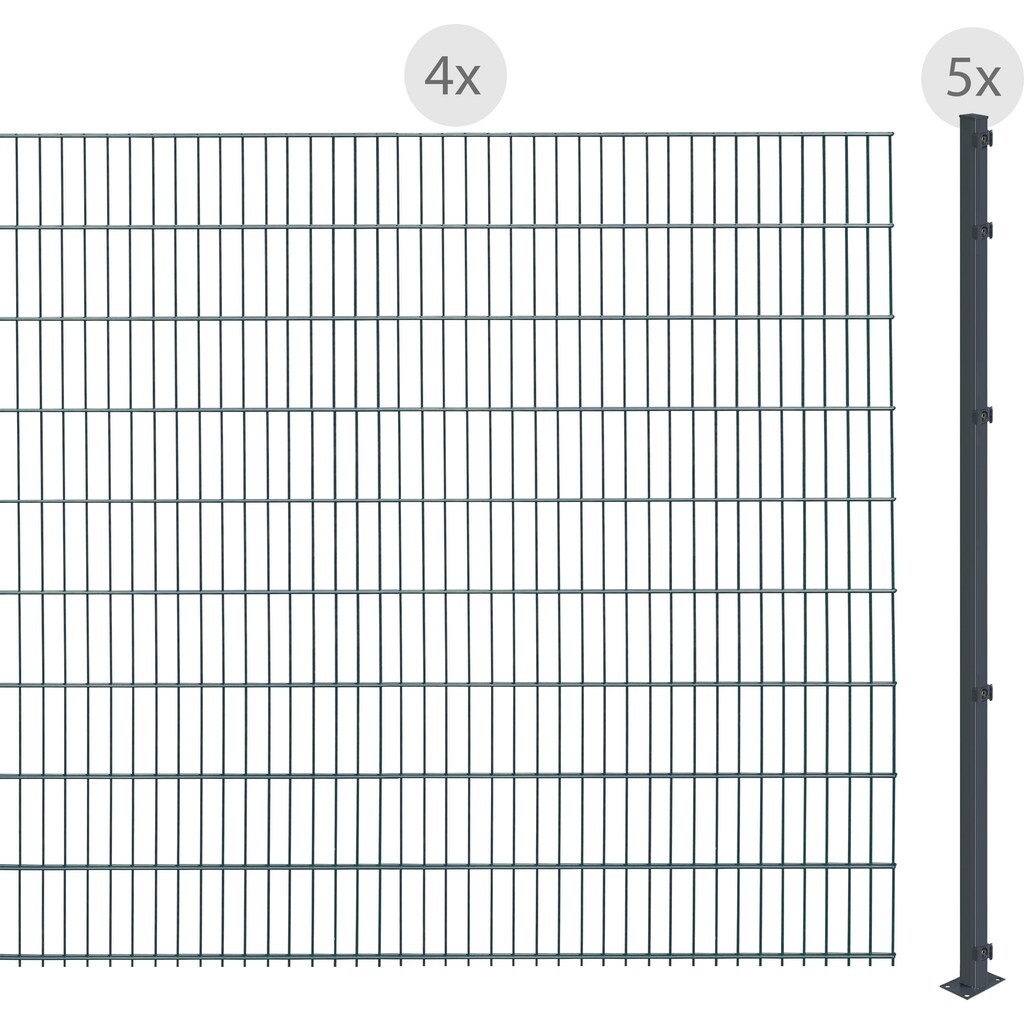 Arvotec Doppelstabmattenzaun »EASY 183 zum Aufschrauben«