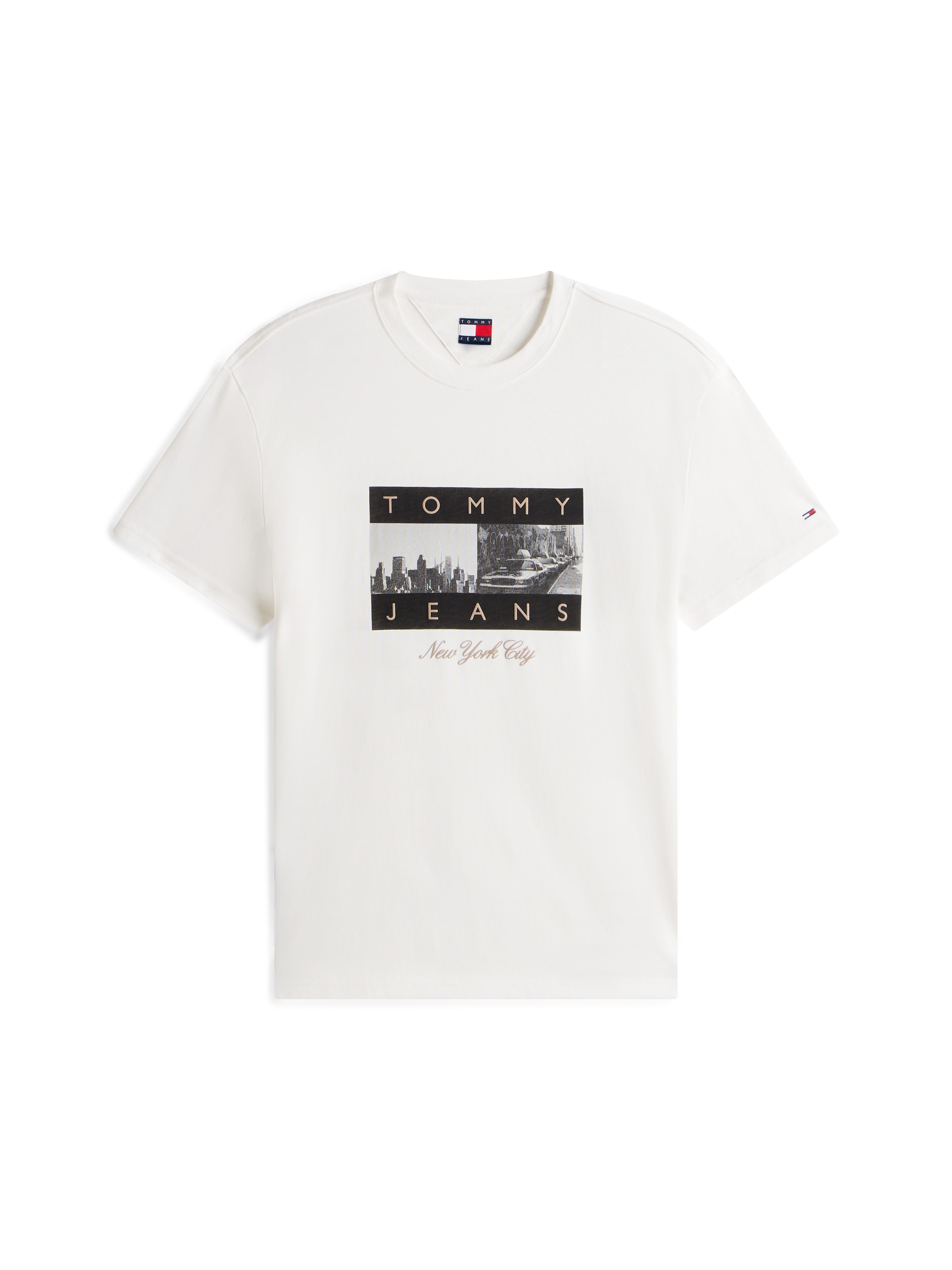 Tommy Jeans T-Shirt »TJM PHOTO FLAG« Jersey, mit Fotoprint, regular fit, Rundhals