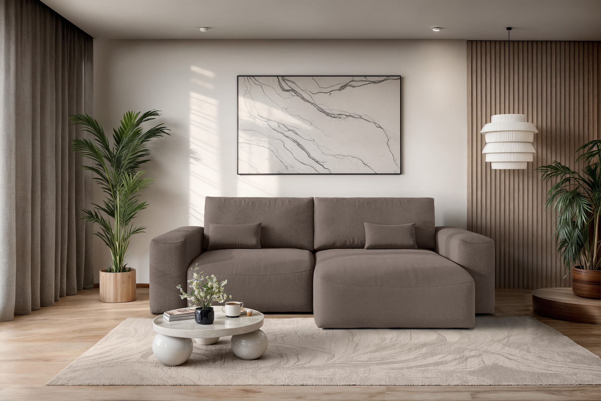 OTTO home Ecksofa "MATTS Schlafsofa mit Bettkasten, Maße B/T/H: 265/159/89 günstig online kaufen