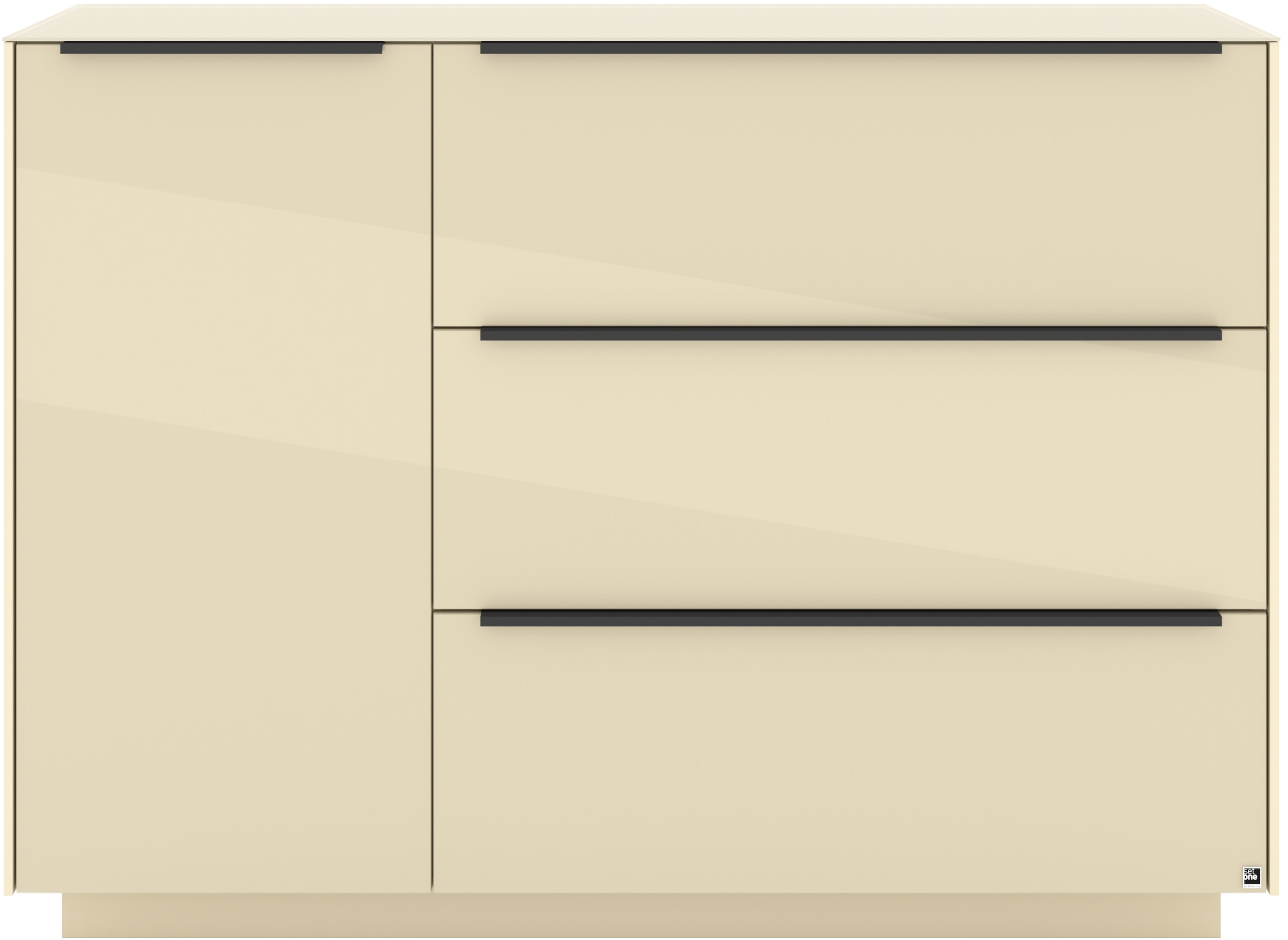 set one by Musterring Sideboard »Reno« 1 Stk. tlg. Mit Sockel in diversen Farben, 102 cm Höhe & Farbauswahl