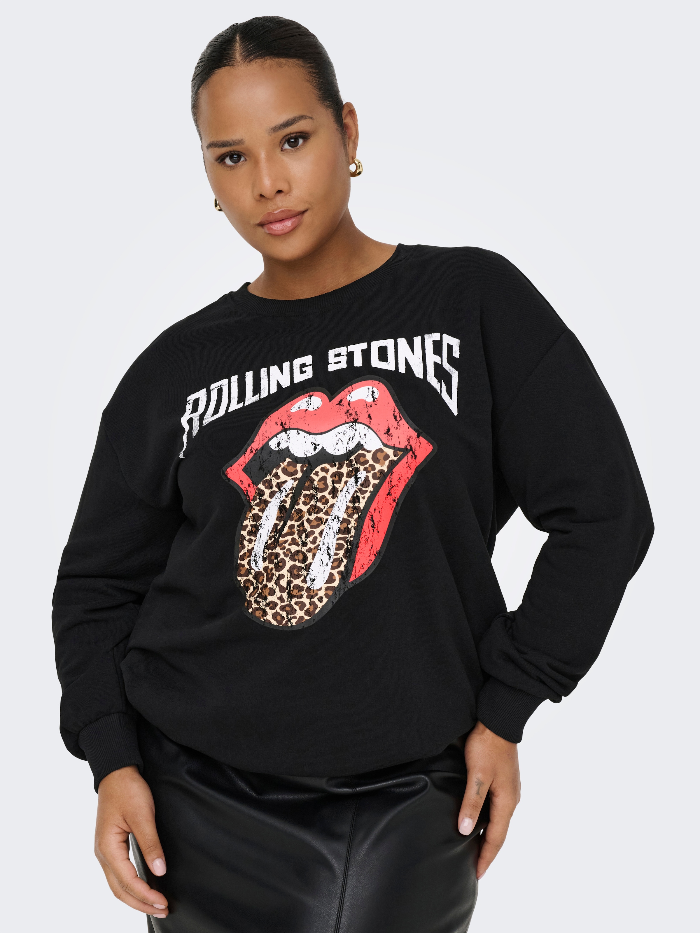 ONLY CARMAKOMA Sweatshirt "CARROLLI L/S O-NECK SWEAT LC JRS" günstig online kaufen