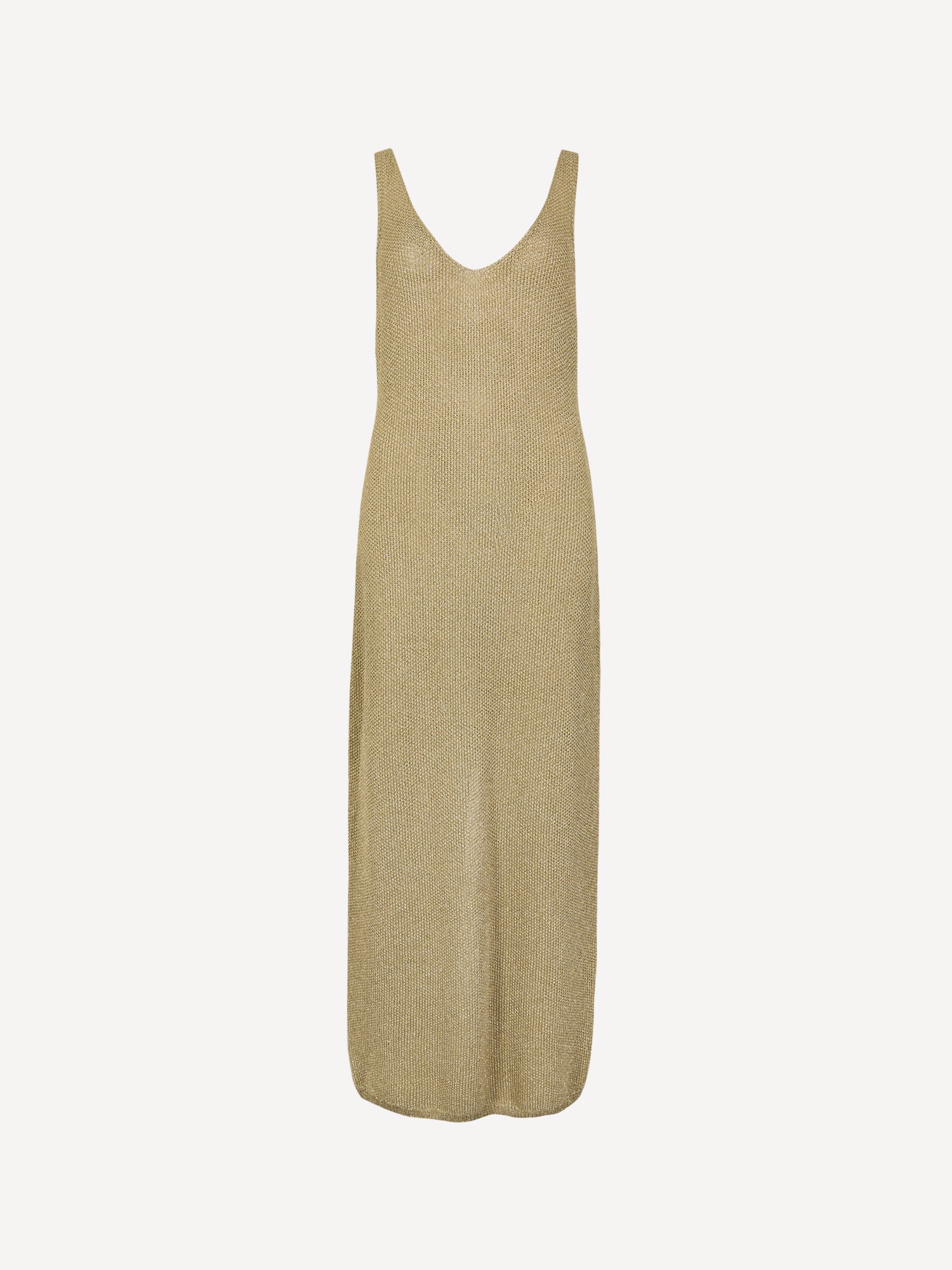 Apricot Maxikleid »Strick-Maxikleid« mit Goldschimmer
