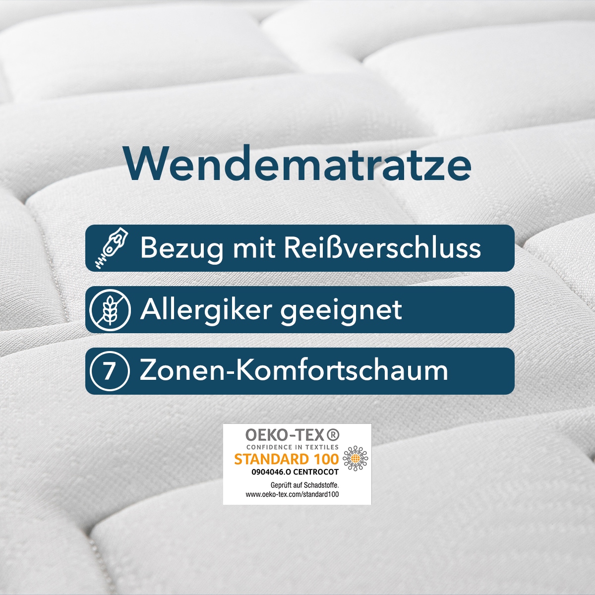 DI QUATTRO Komfortschaummatratze »18cm Duo Wendematratze«, 18 cm hoch, Raumgewicht: 28 kg/m³, (1 St., 1-tlg.)