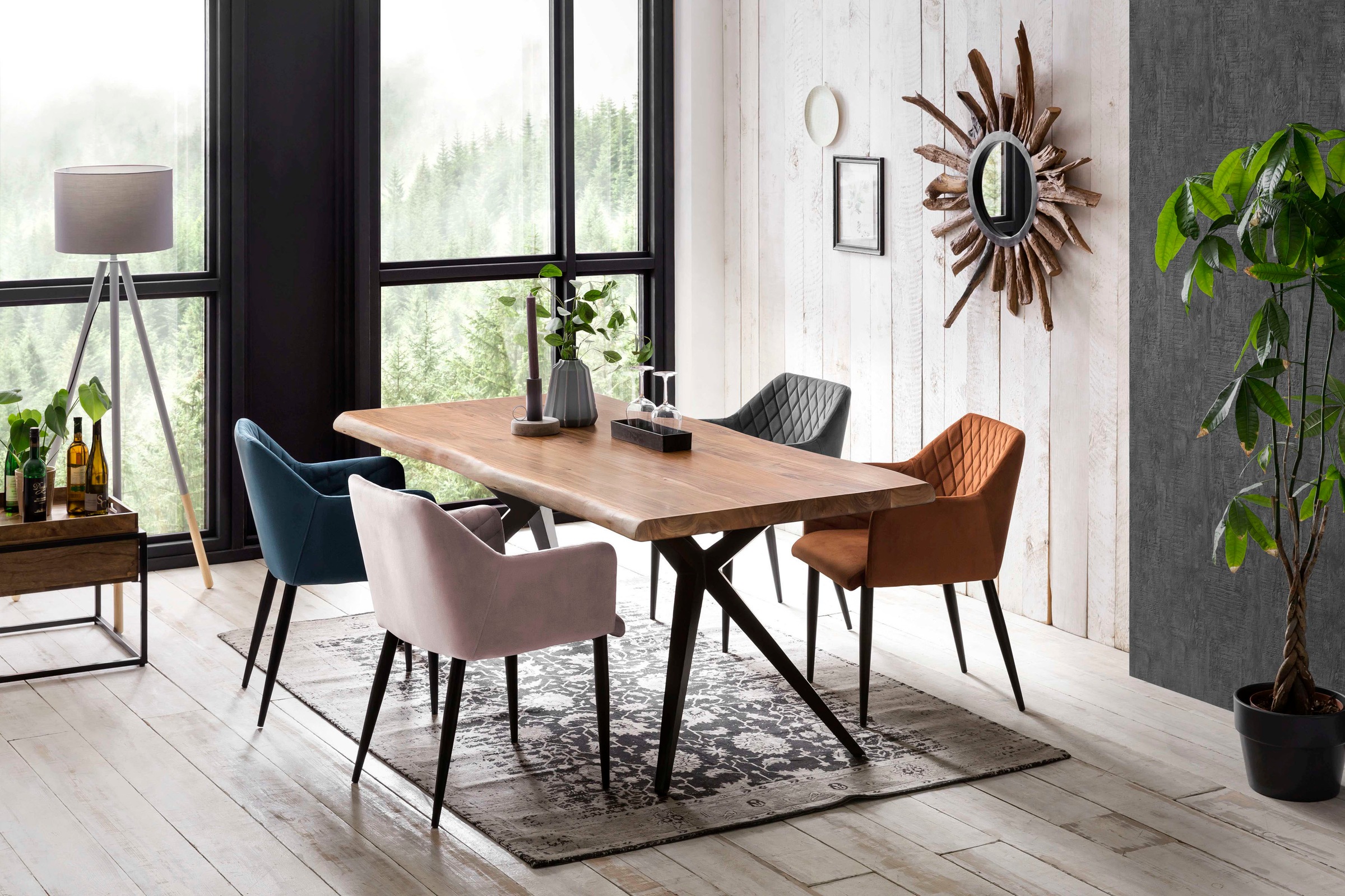 SIT Esstisch »Tables«, mit elegantem Metallgestell, Shabby Chic, Vintage