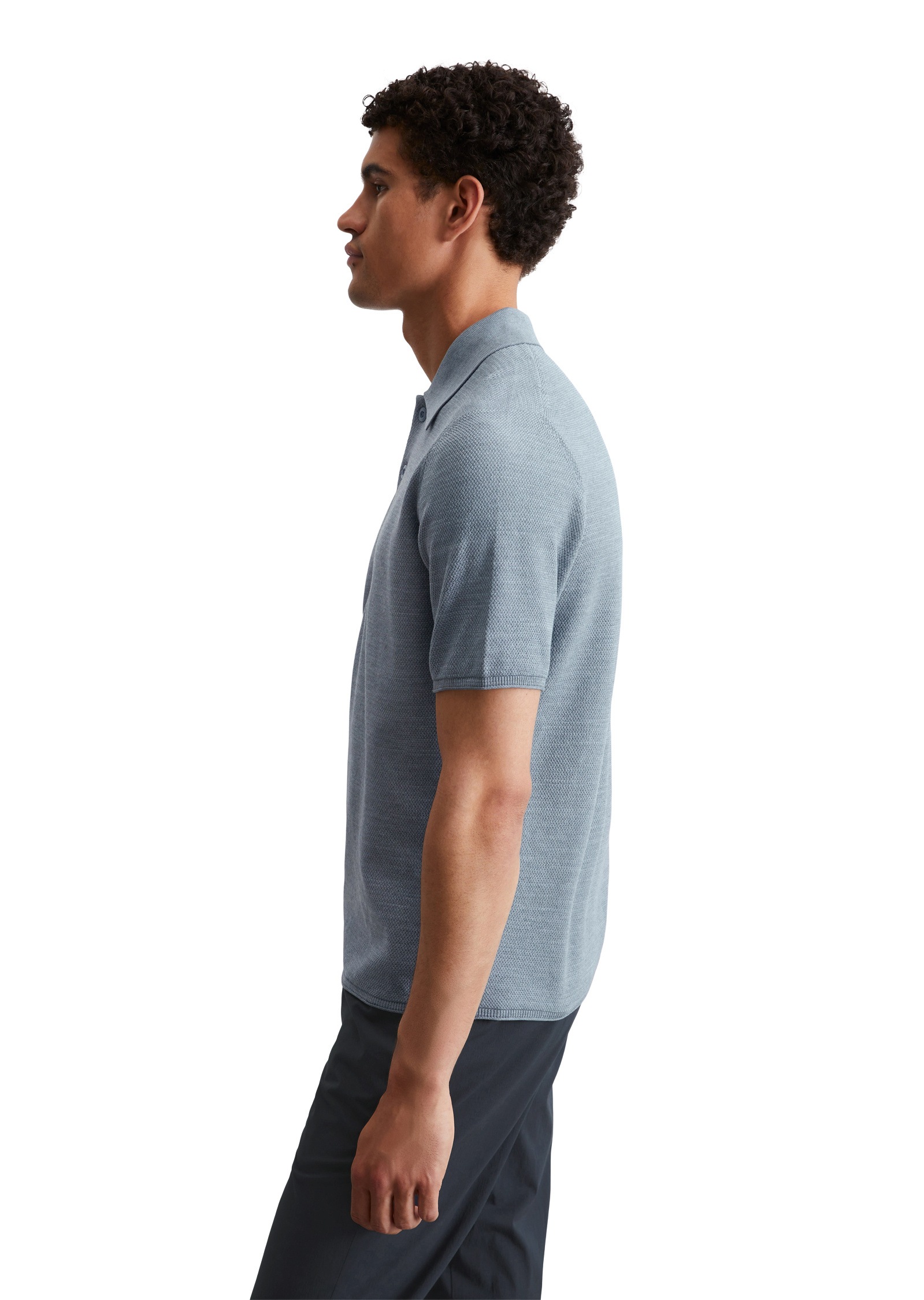 Marc O'Polo Kurzarmpullover »aus reiner Bio-Baumwolle«