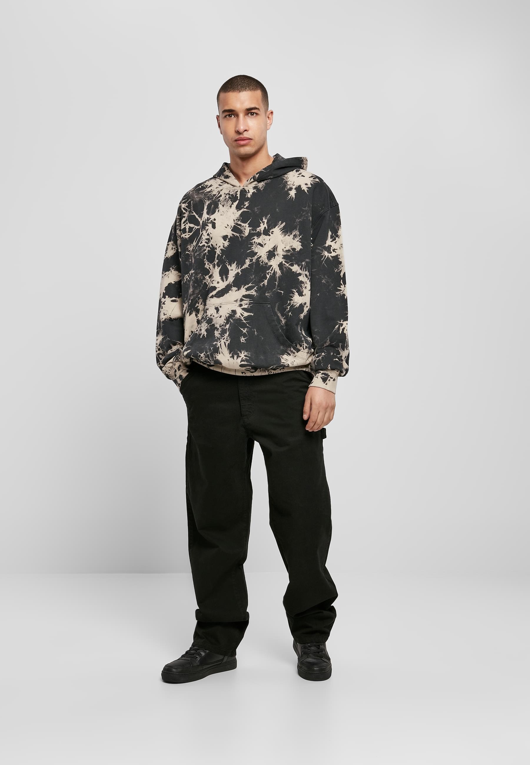URBAN CLASSICS Sweatshirt »Urban Classics Herren Bleached Hoody«, (1 tlg.)