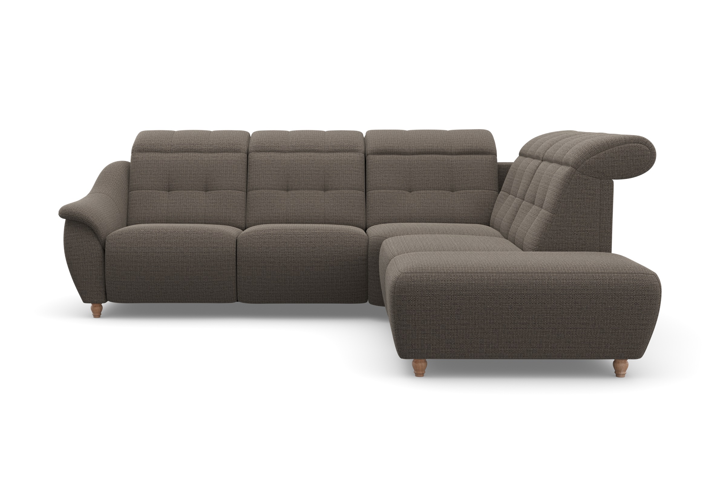 Home affaire Ecksofa "Boston L-Form" Kopfteilverstellung an jeder Sitzfläch günstig online kaufen