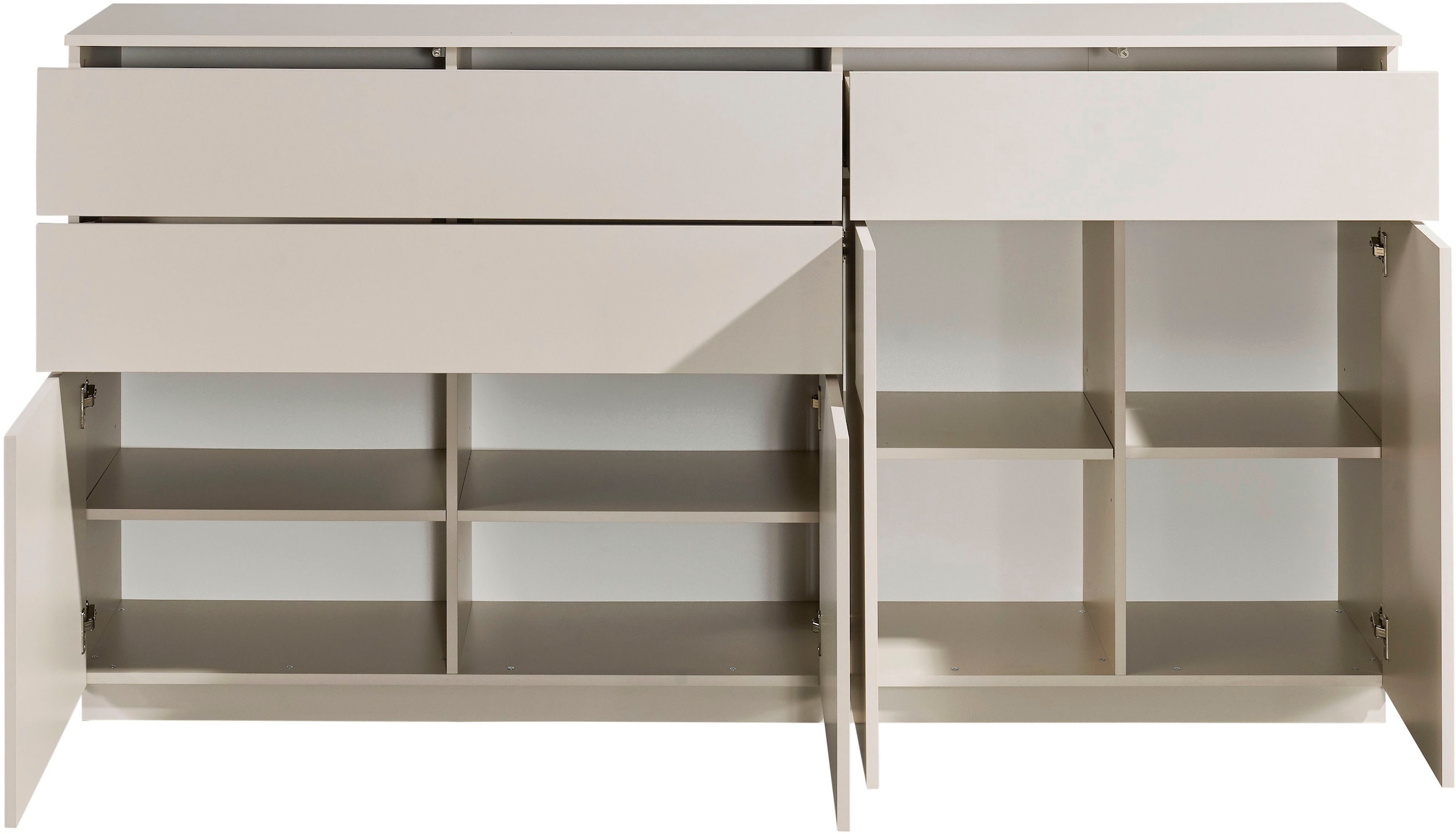 HBZ Sideboard »Vince Sideboard, B/H/T 191x100x38 cm« 1 Stk. tlg. Breite 191 cm, Push-to Open, Melaminbeschichtung