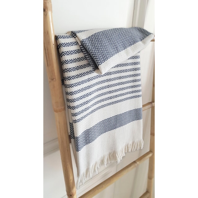 framsohn frottier Hamamtuch »Boho Living«, (1 St.), 100x180 cm, gestreift &  mit Fransen, ideal als Strandtuch, Saunatuch bestellen | BAUR