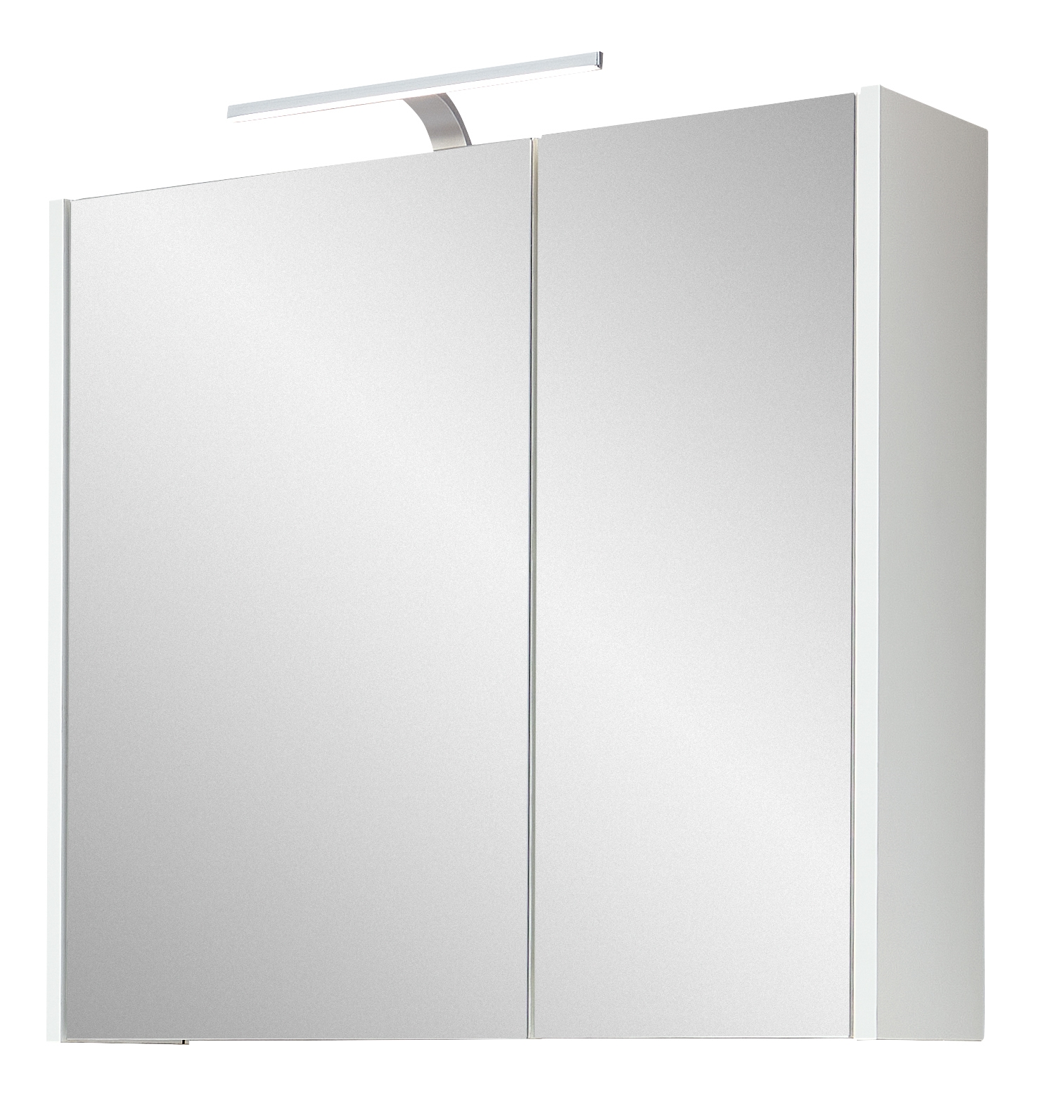 Saphir Badmöbel-Set »Badmöbel-Set Quickset 100, Waschbeckenunterschrank mit Spiegelschrank«, (4 St.), Badezimmer-Set mit Unterschrank und Hängeschrank Perl-Weiß