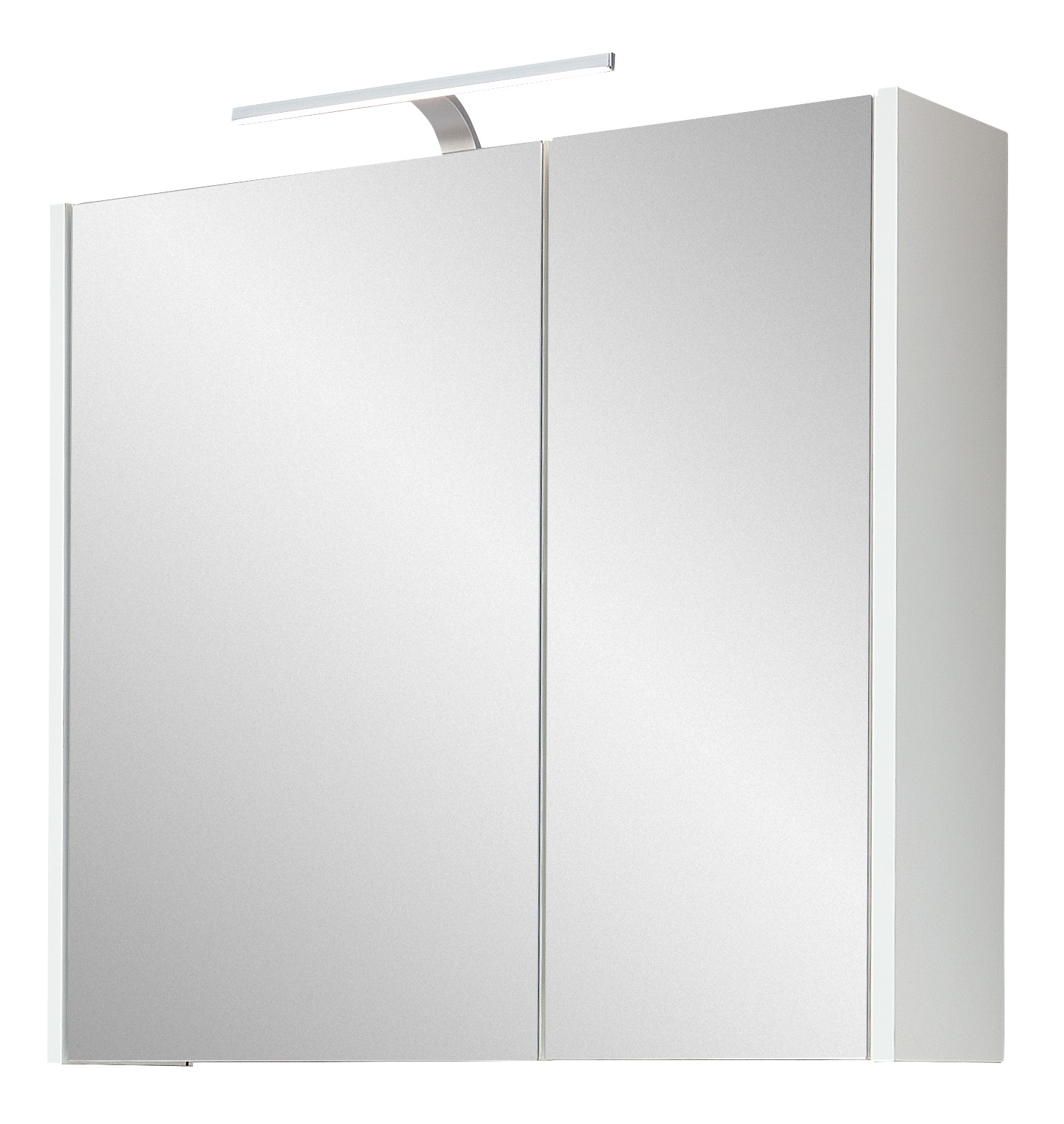 Thumbnail - Saphir Badezimmerspiegelschrank "Spiegelschrank Quickset 100, 2 Türen, 67,2cm breit, LED-Aufsatzleuchte" inkl. Schalter ...
