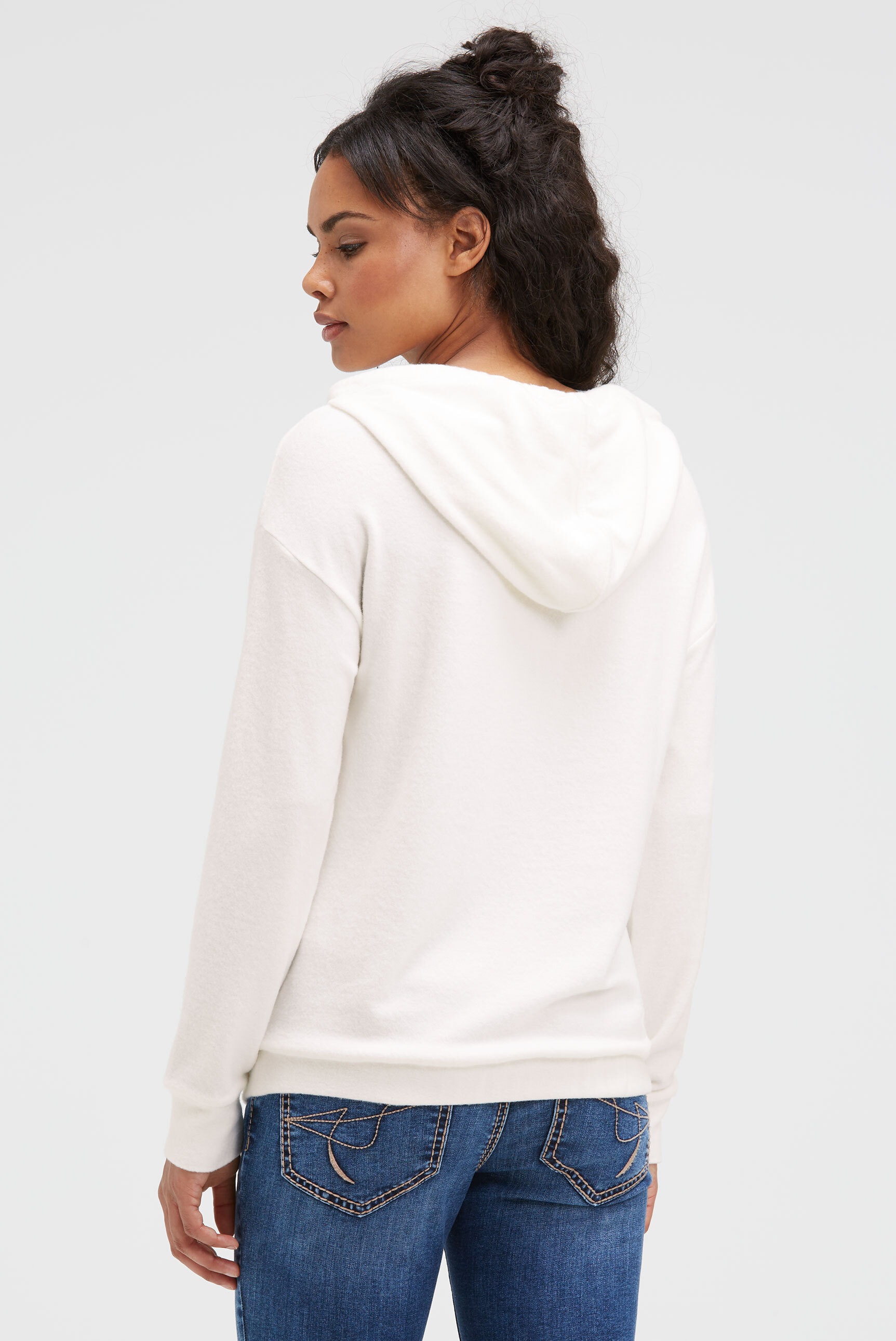 SOCCX Kapuzenpullover mit elastischem Saum