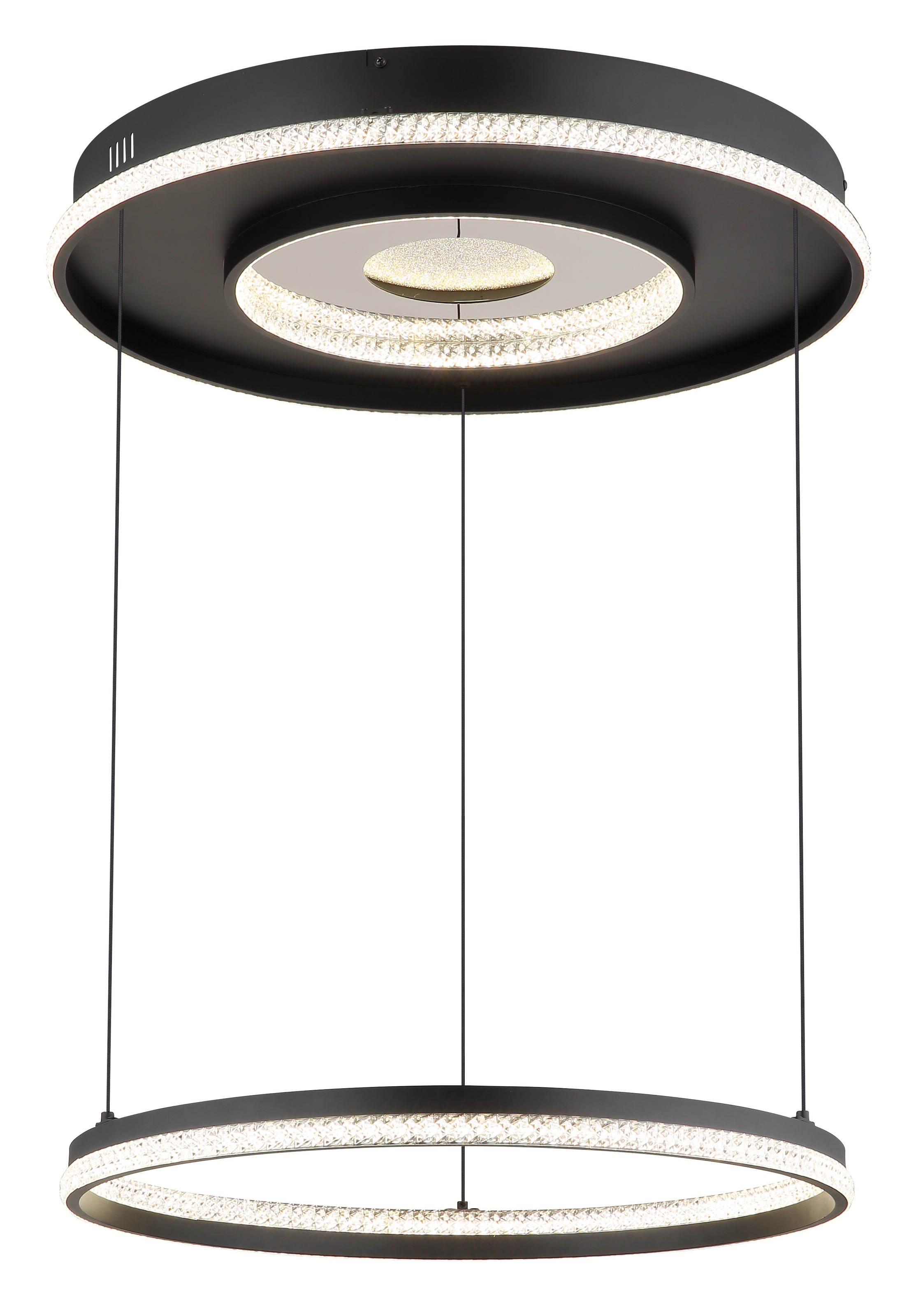 GLOBO LIGHTING Hängeleuchte "MARSH", schwarz matt, Ø 60cm H: 120cm, 1 Stk., Leuchten, Hängelampe Esszimmer-Leuchte Esstischleuchte Wohnzimmer, Hängeleuchte