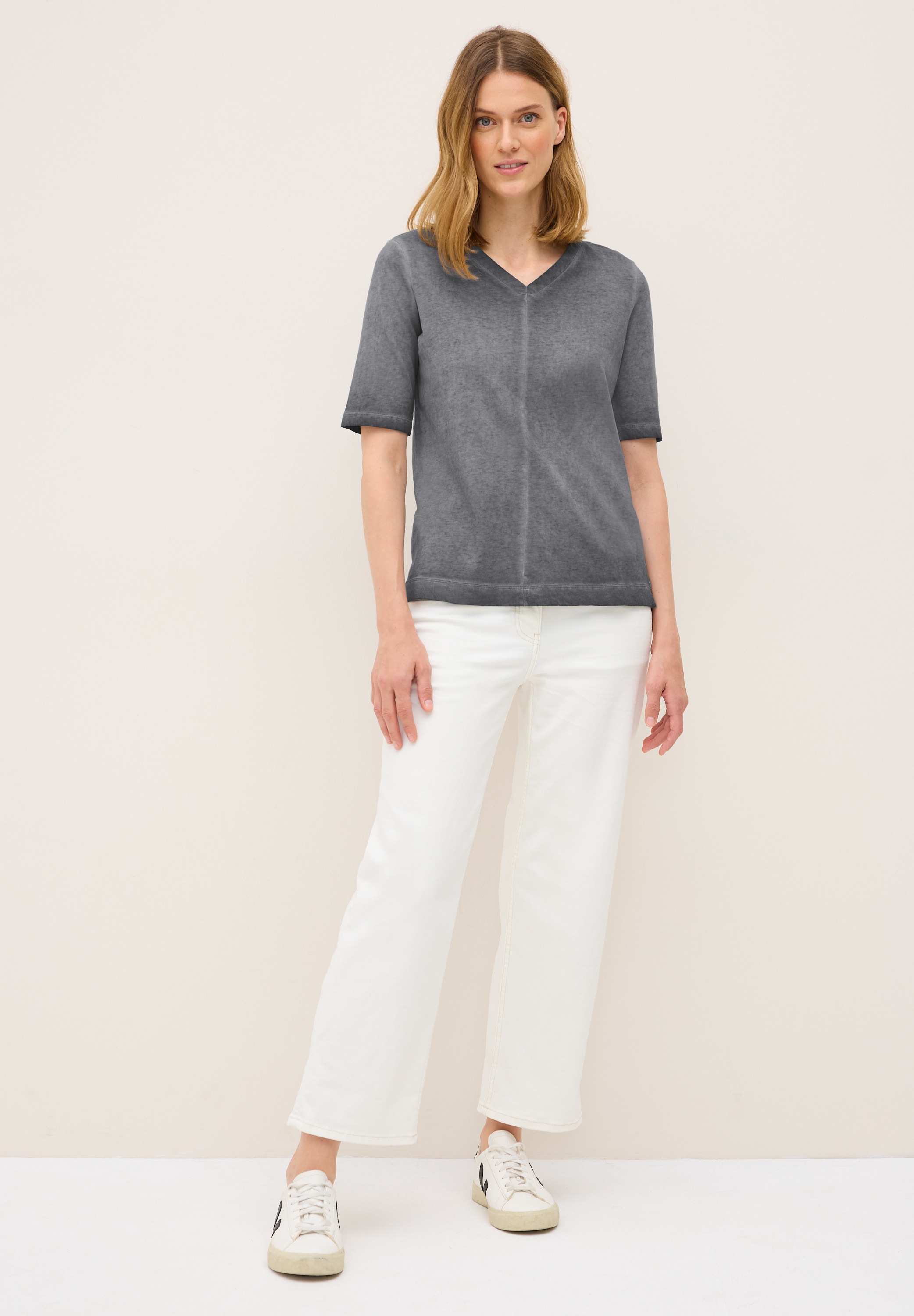 Thumbnail - Cecil V-Shirt aus reiner Baumwolle