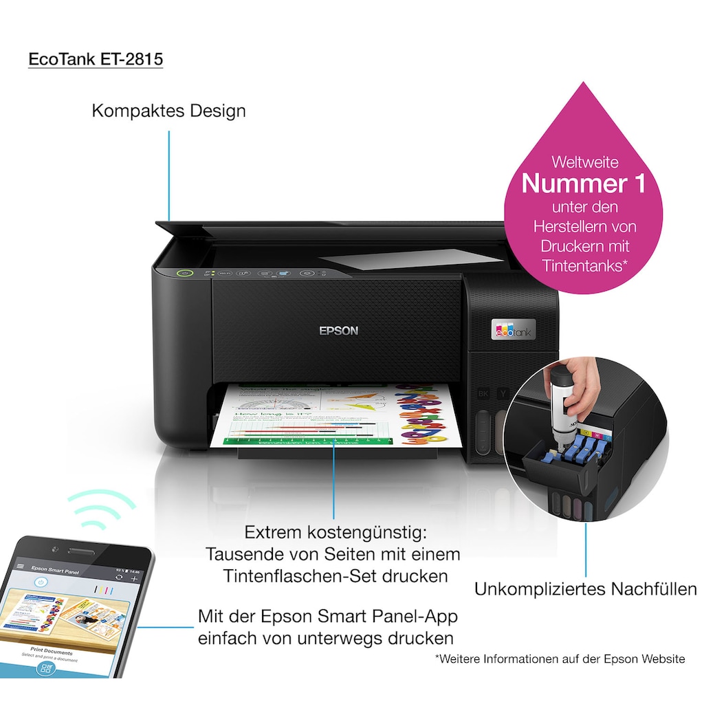 Epson Multifunktionsdrucker »EcoTank ET-2815«