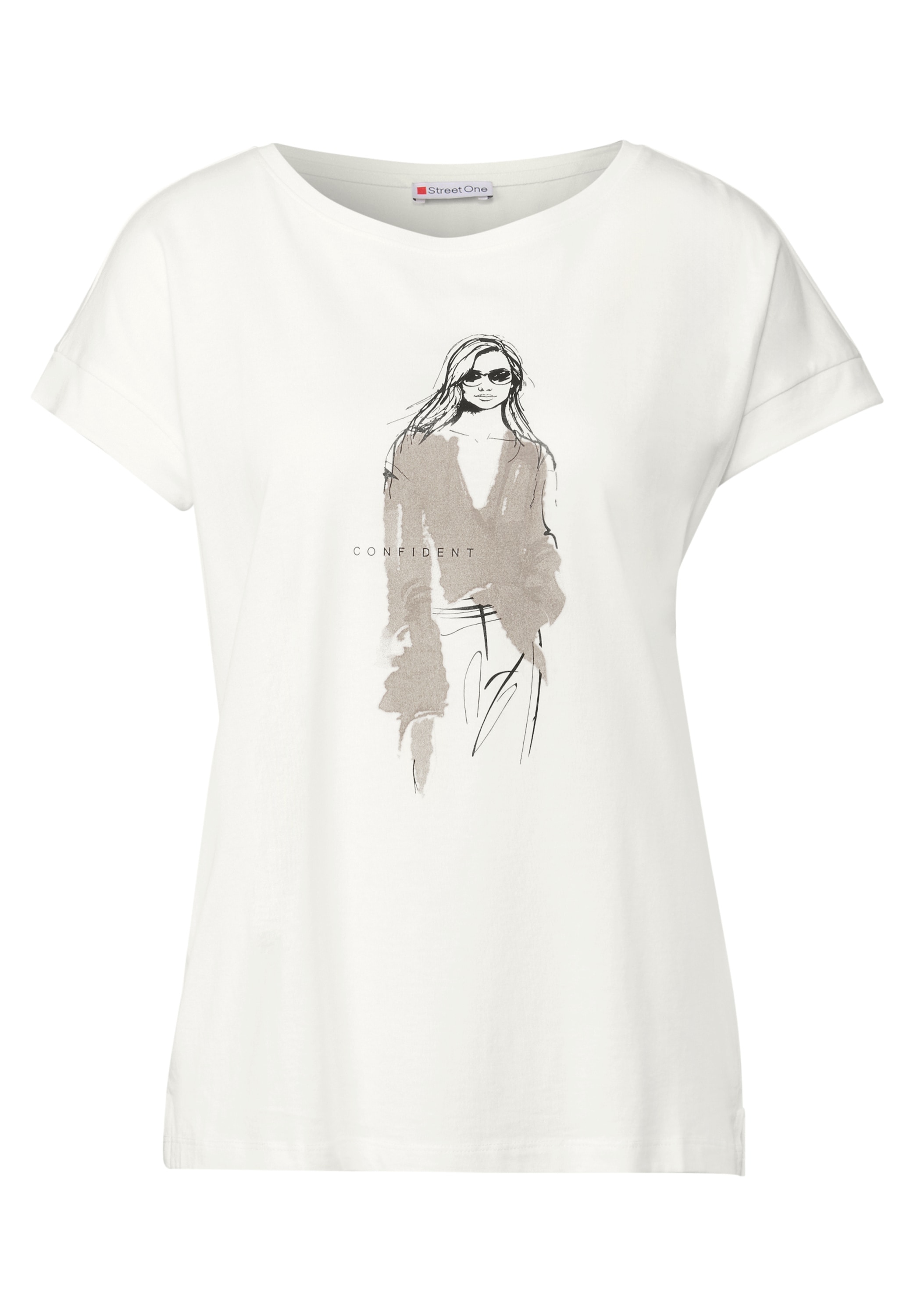 STREET ONE T-Shirt, mit Rundhalsausschnitt