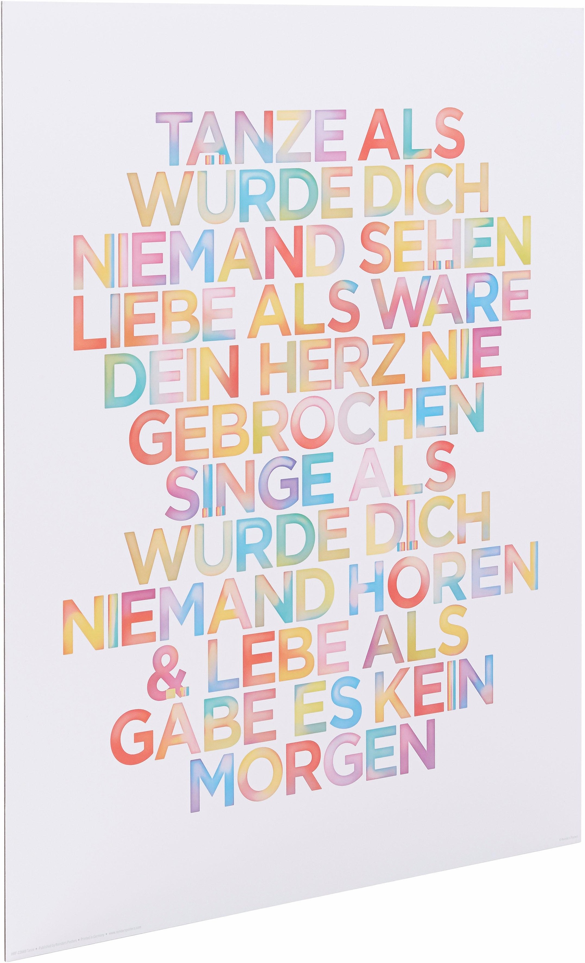 Niemand tanze dich als sehen würde Tanze als