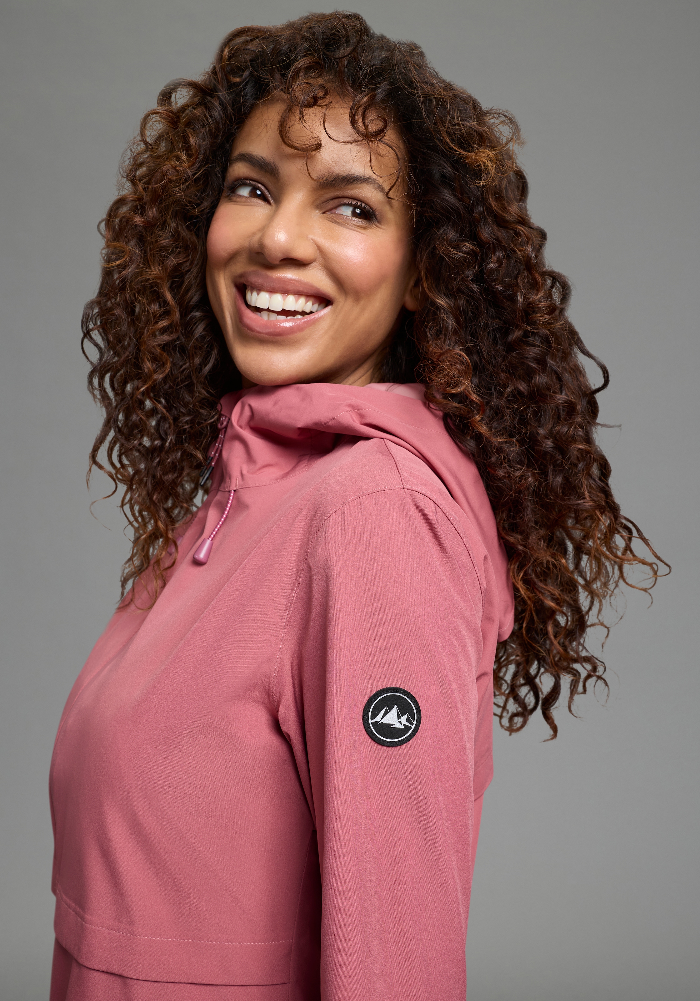 Polarino Funktionsjacke mit Kapuze leicht, Wasserdicht, atmungsaktiv