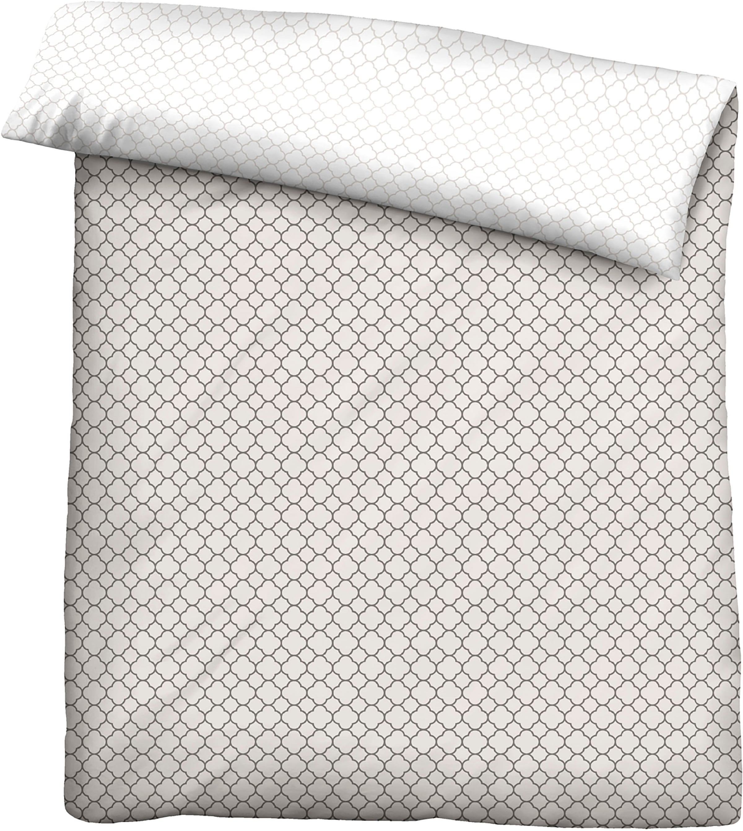 Biberna Wendebettwäsche »Combinate in Gr. 135x200, 155x220 oder 200x200 cm«, Bettwäsche aus Baumwolle, zeitlose Bettwäsche mit Wendeoptik