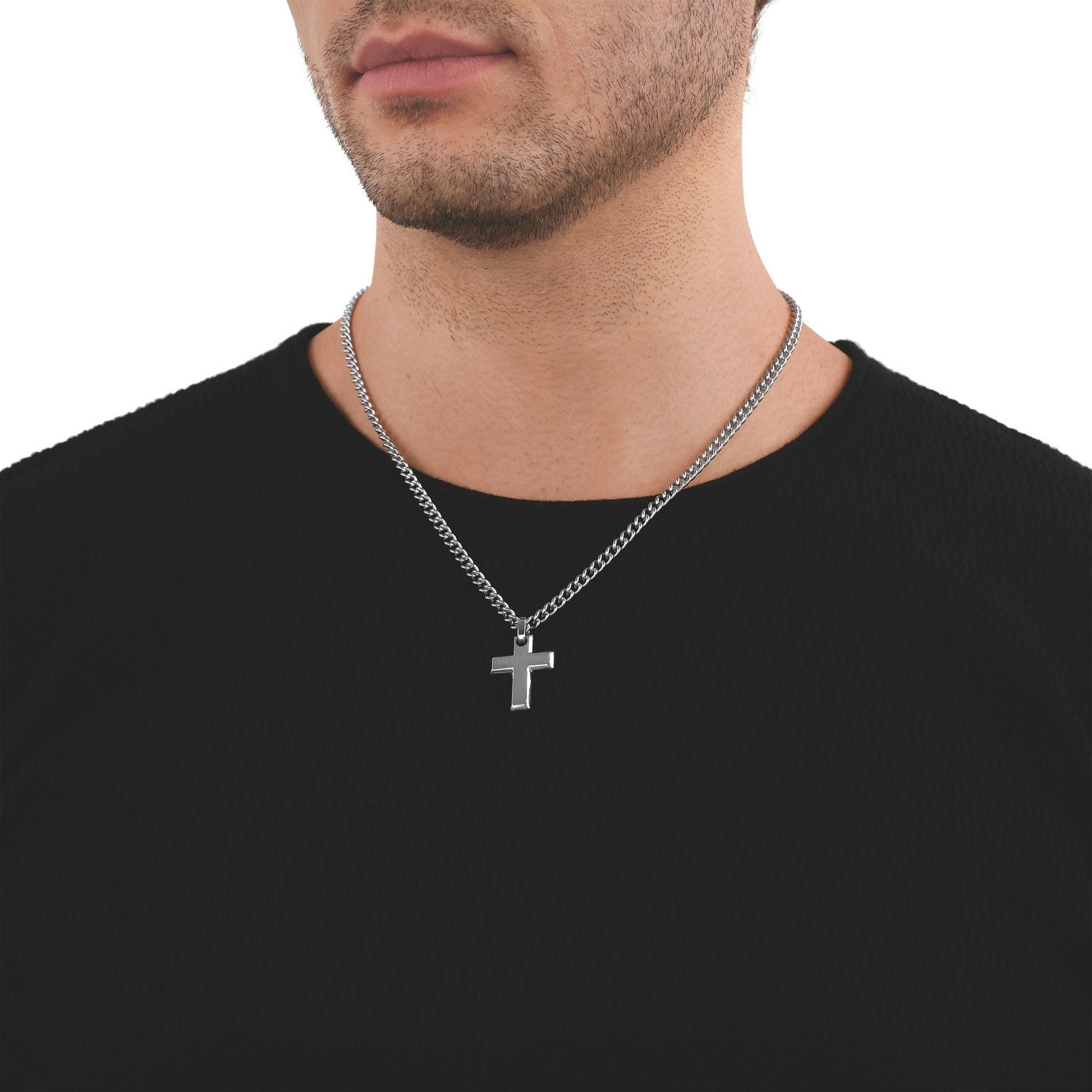 TOM TAILOR Kette mit Anhänger »Schmuck Geschenk Edelstahl Kreuz«