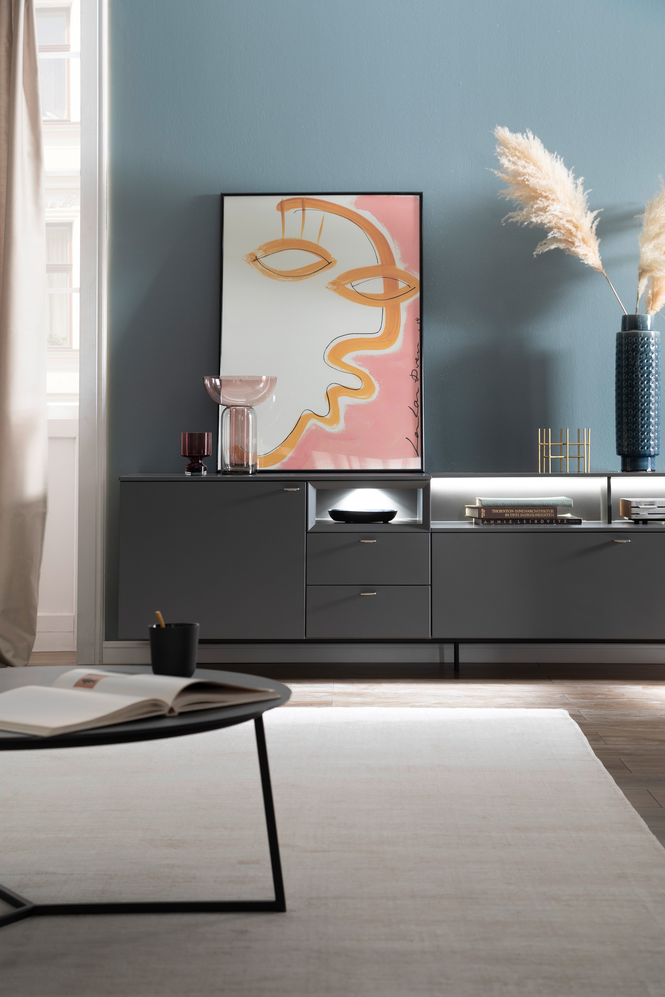 SCHÖNER WOHNEN-Kollektion Teppich »Alessa« rechteckig 5 mm Höhe Viskose, Wohnzimmer