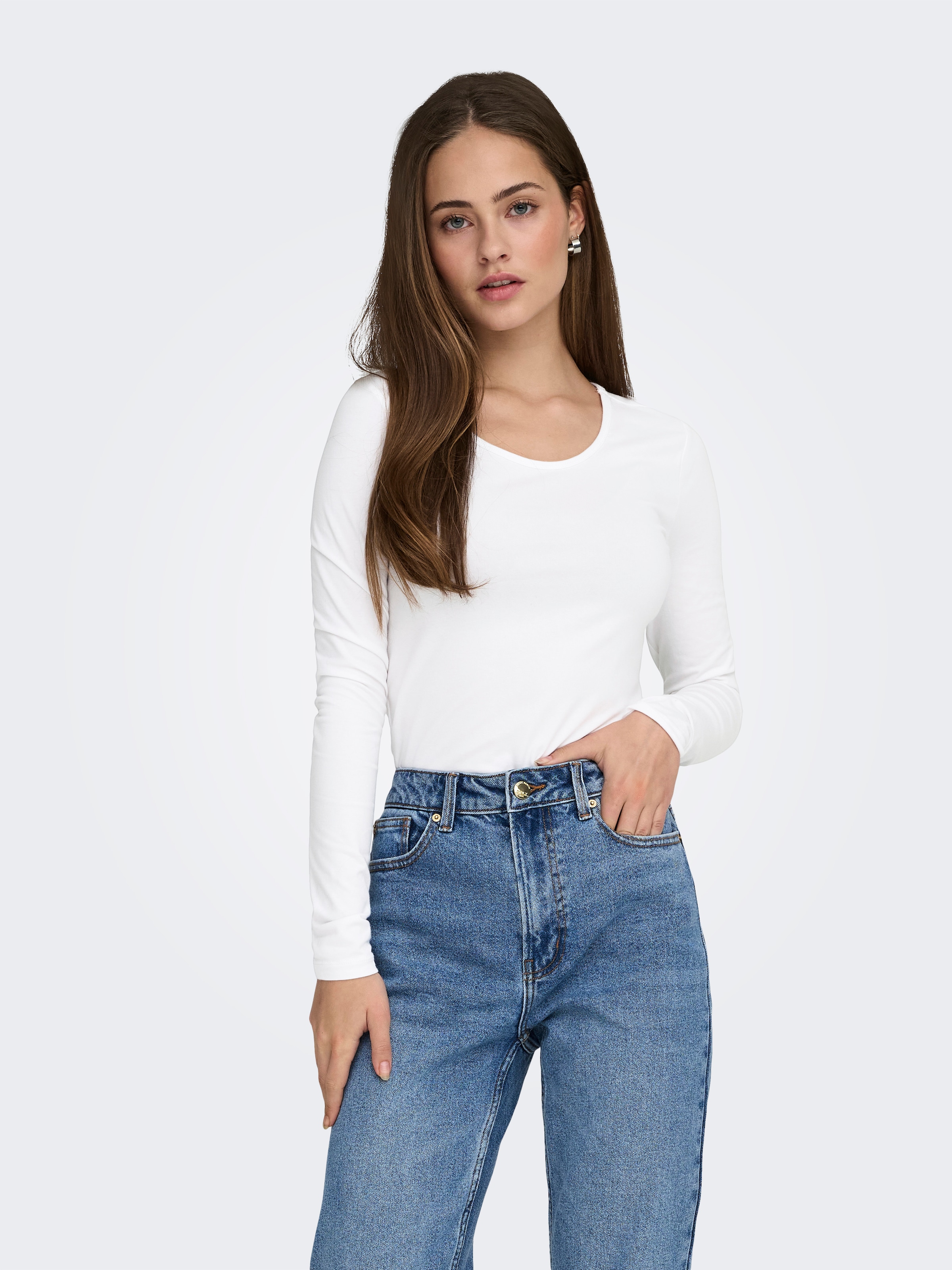 ONLY Langarmshirt "ONLLIVE LOVE L/S ONECK" günstig online kaufen