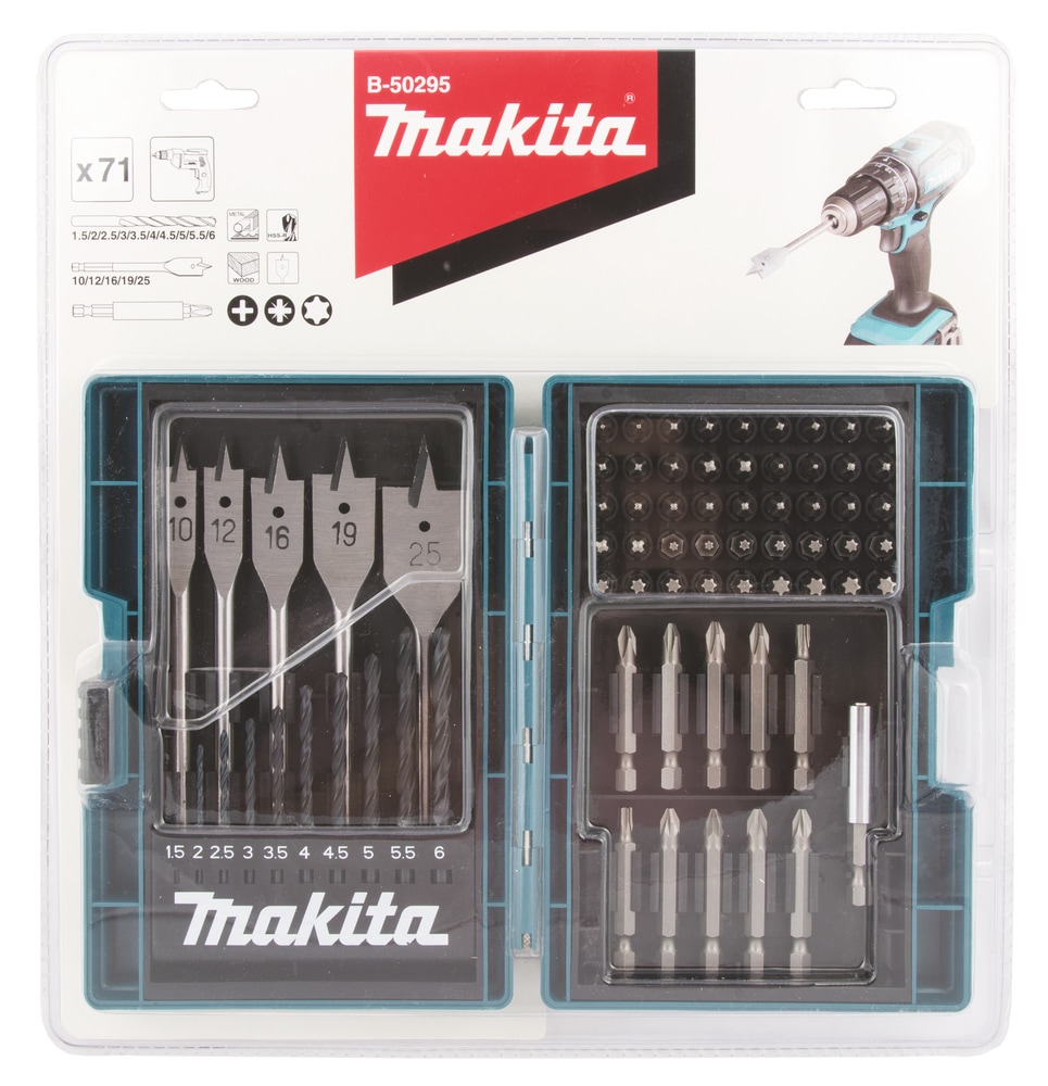 Makita Bohrer- ir Bitset »»B-50295«« 71-tlg.