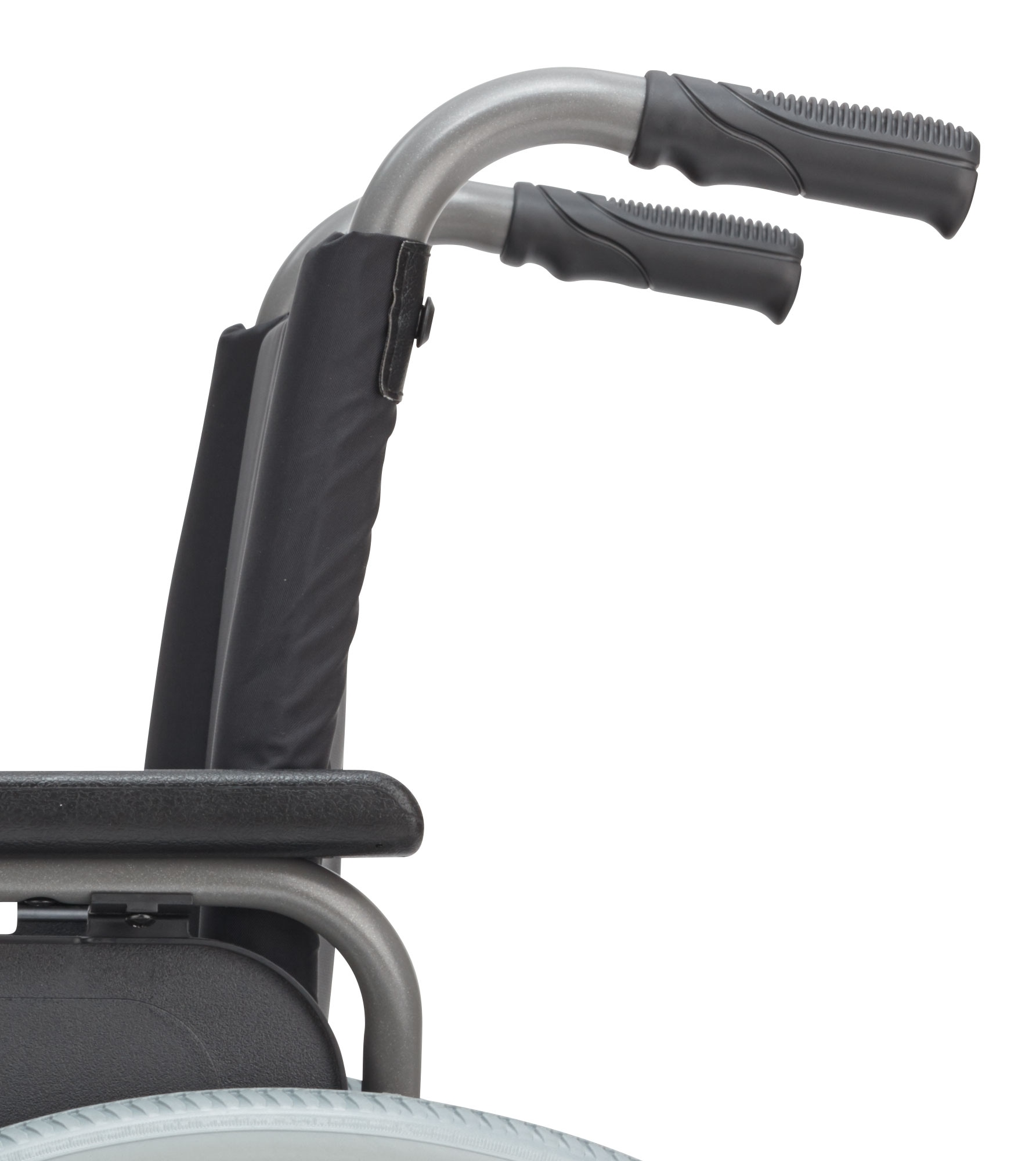 Bischoff & Bischoff Transportrollstuhl »S-Eco 2, variable Sitzbreiten«, einfacher Ein- und Ausstieg, Beinstützen beidseitig schwenkbar