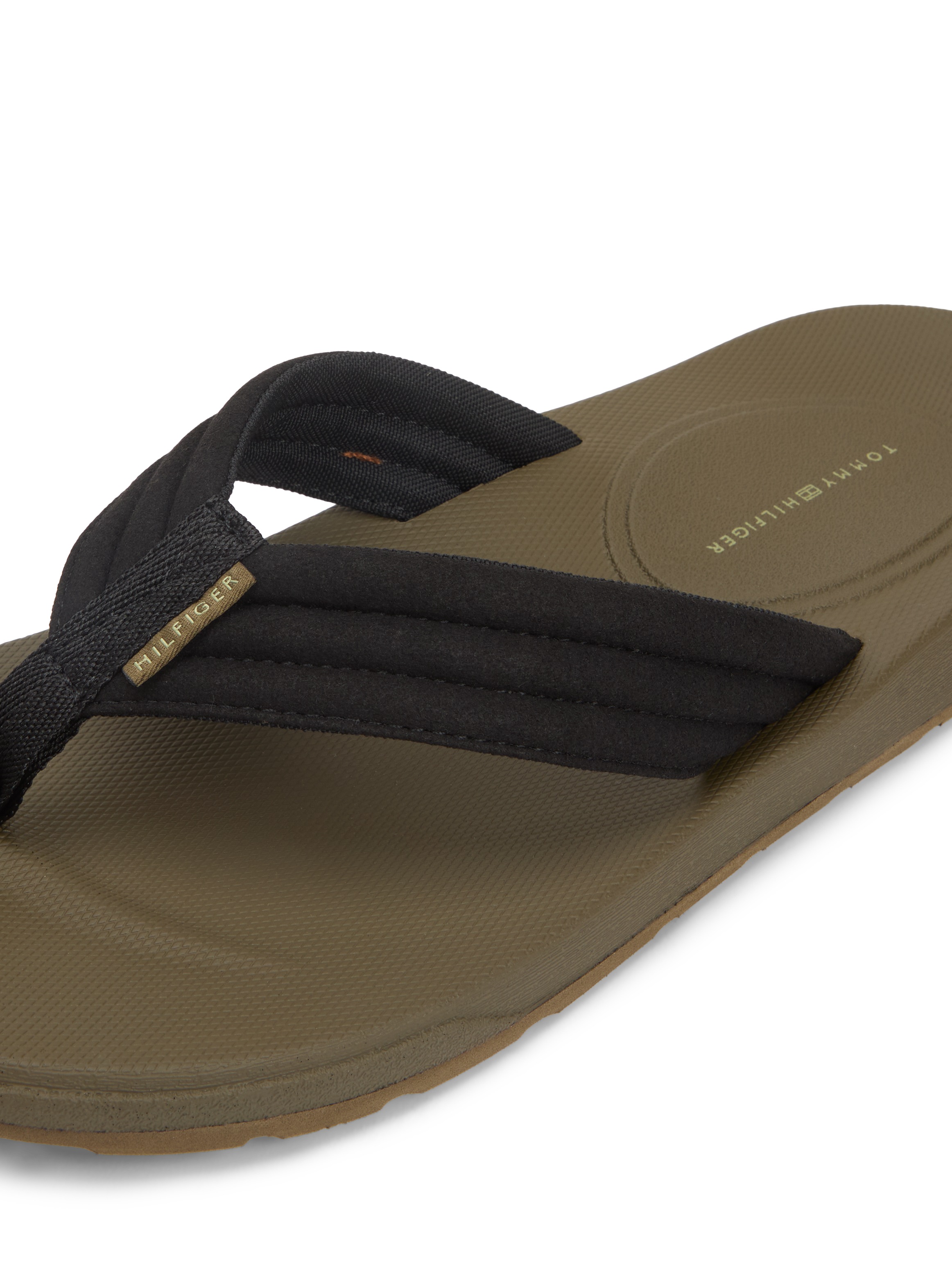 Tommy Hilfiger Zehentrenner "MOLDED HILFIGER LTH BEACH SANDAL" Sommerschuh, günstig online kaufen