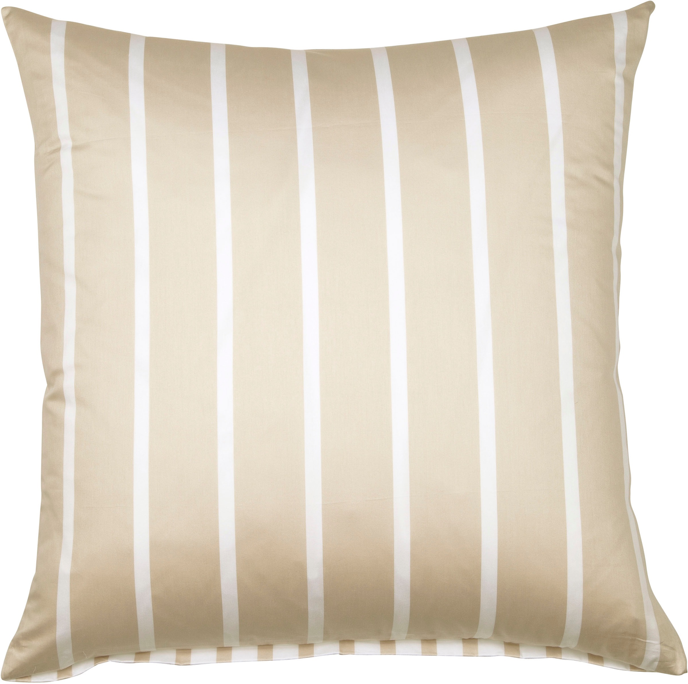 Kissenbezug JANINE, B:80cm L:80cm, beige, Mako-Satin, Obermaterial: 100% Baumwolle, Kissenbezüge, "modernclassic 39028-28", mit Reißverschluss