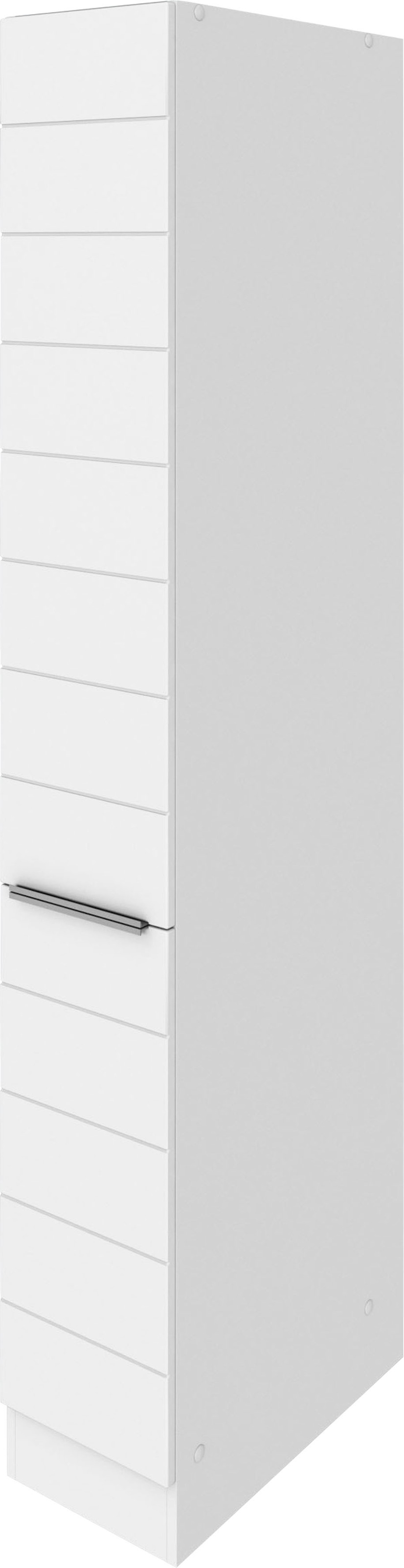 KOCHSTATION Apothekerschrank »KS-Luhe«, 30 cm breit, hochwertige MDF-Fronten mit waagerechter Lisene