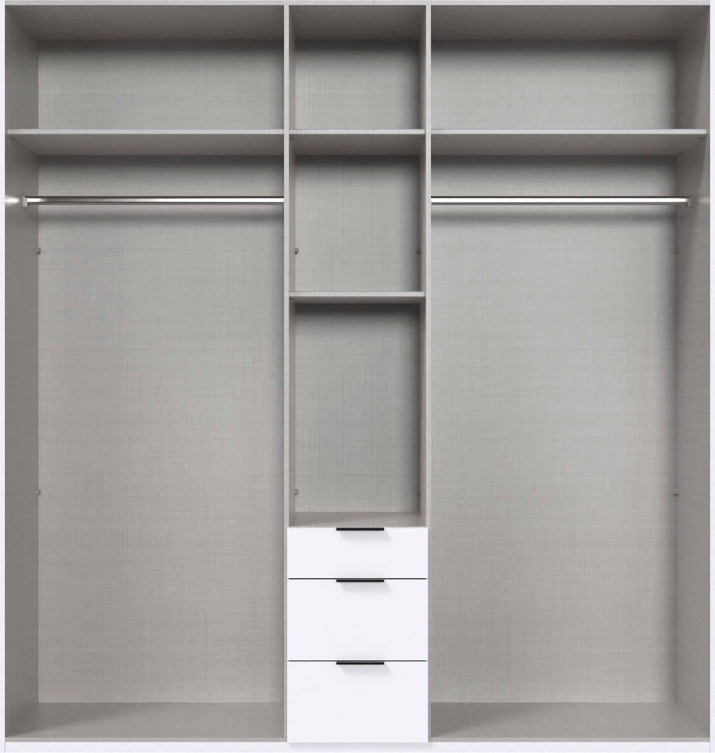 Thumbnail - Wimex Drehtürenschrank "Mugano" mit langen oder kurzen Griffen aus Metall, in vielen Breiten, 208 oder 236 cm hoch, Made...