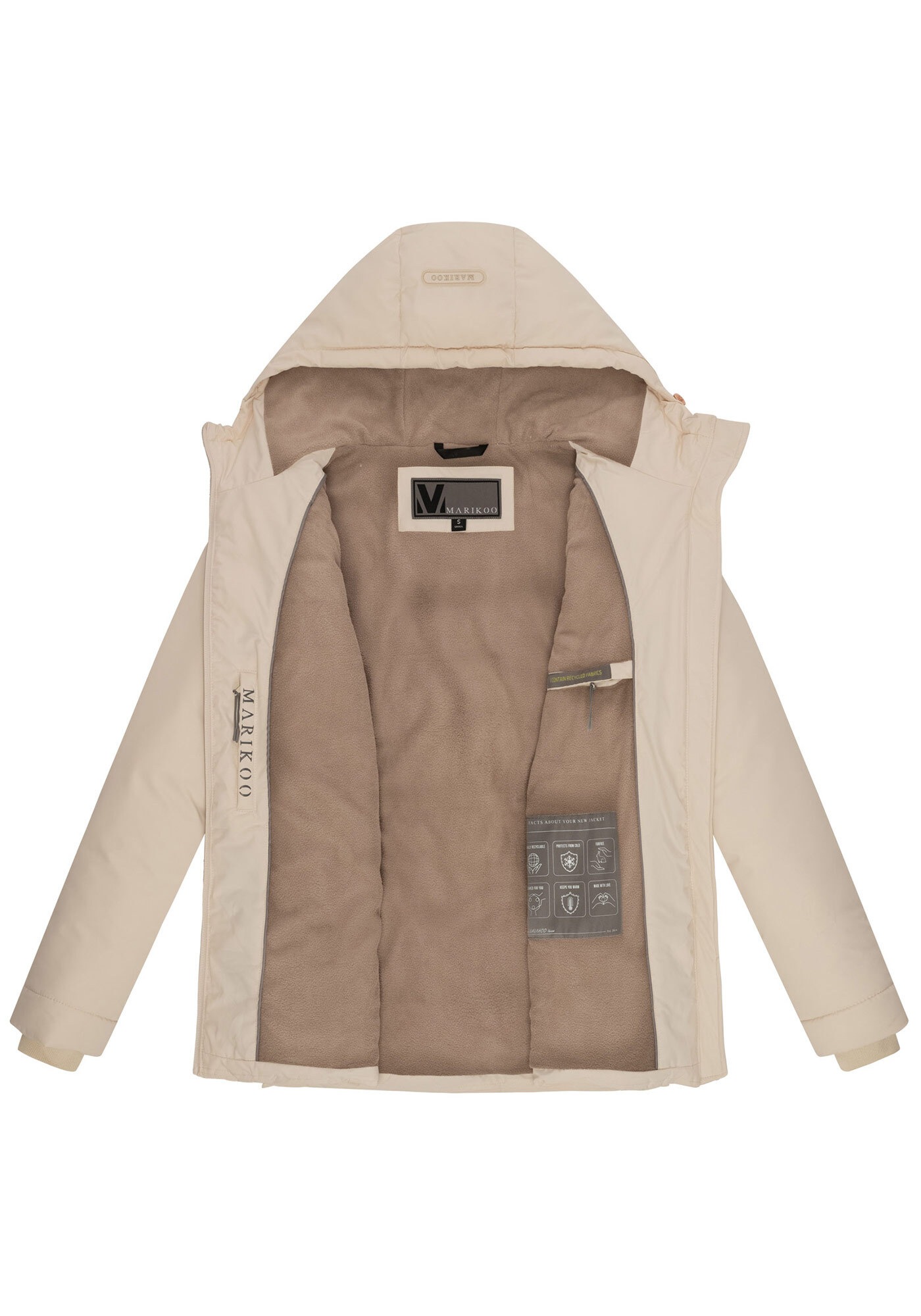 Marikoo Steppjacke »Alemee«, Mit warmen Fleecestoff im Inneren
