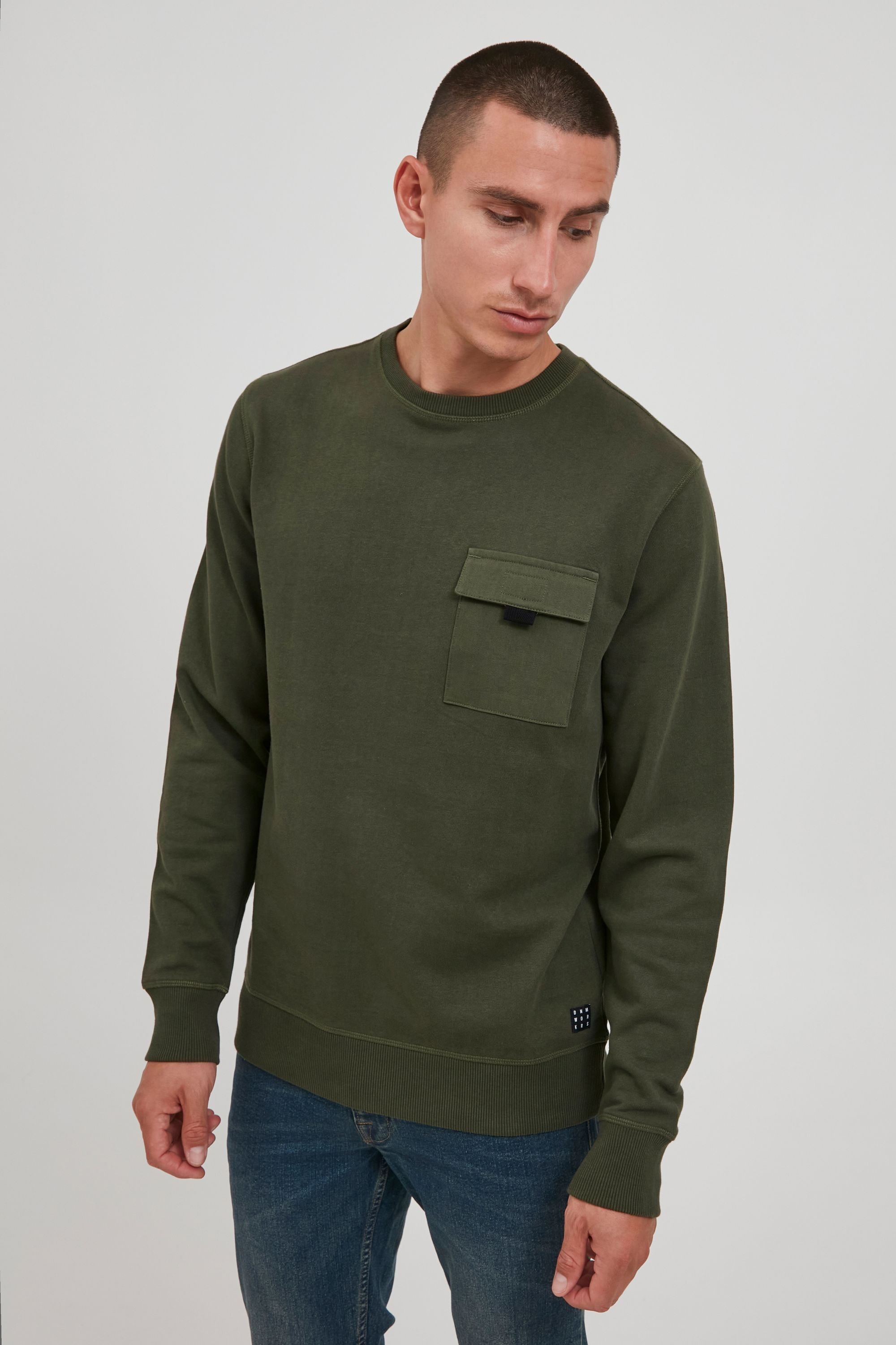 Blend Longpullover »BHOskari« Sweatshirt mit Brusttasche