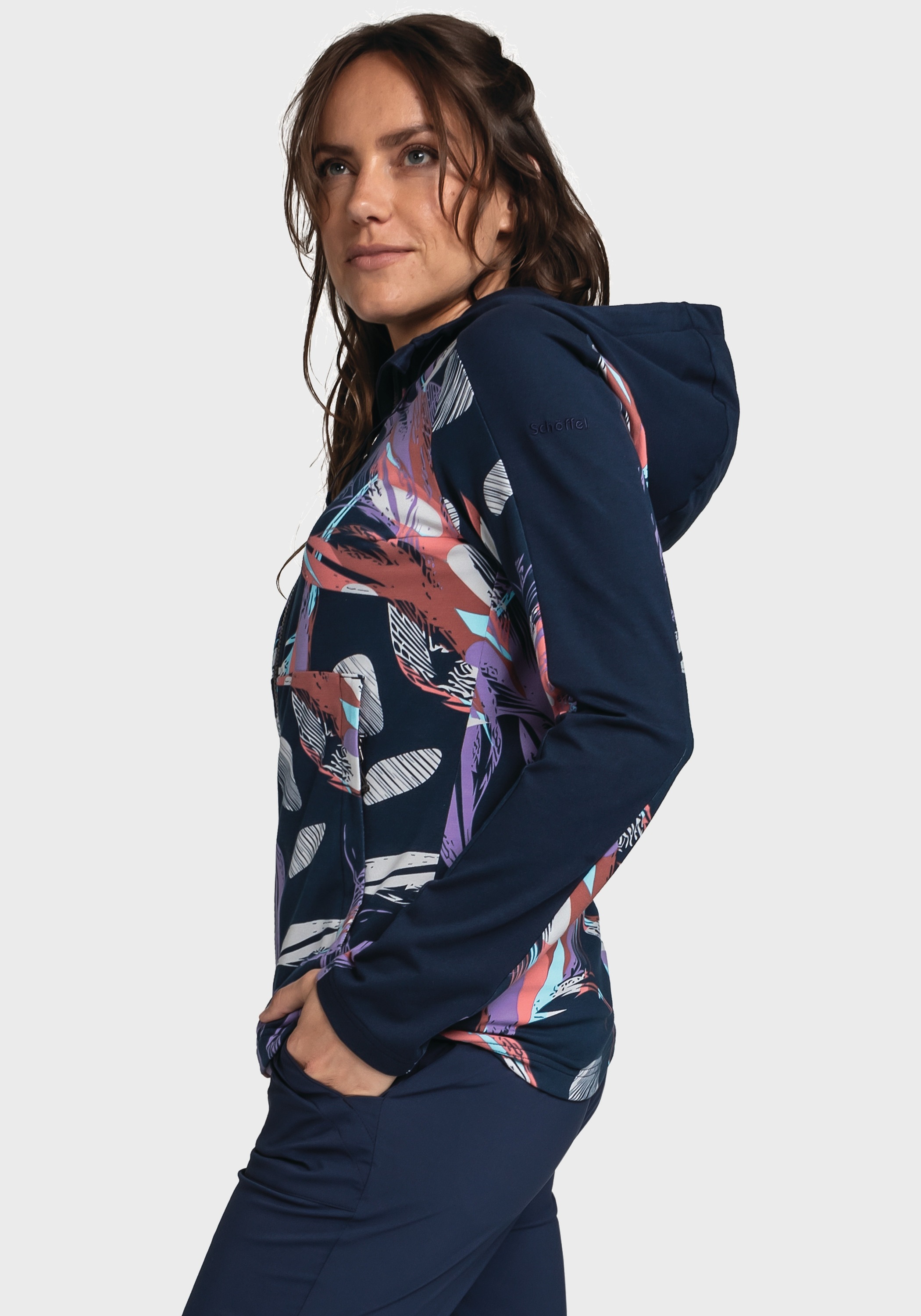 Schöffel Fleecejacke »Fleece Hoody Locarno L«, mit Kapuze
