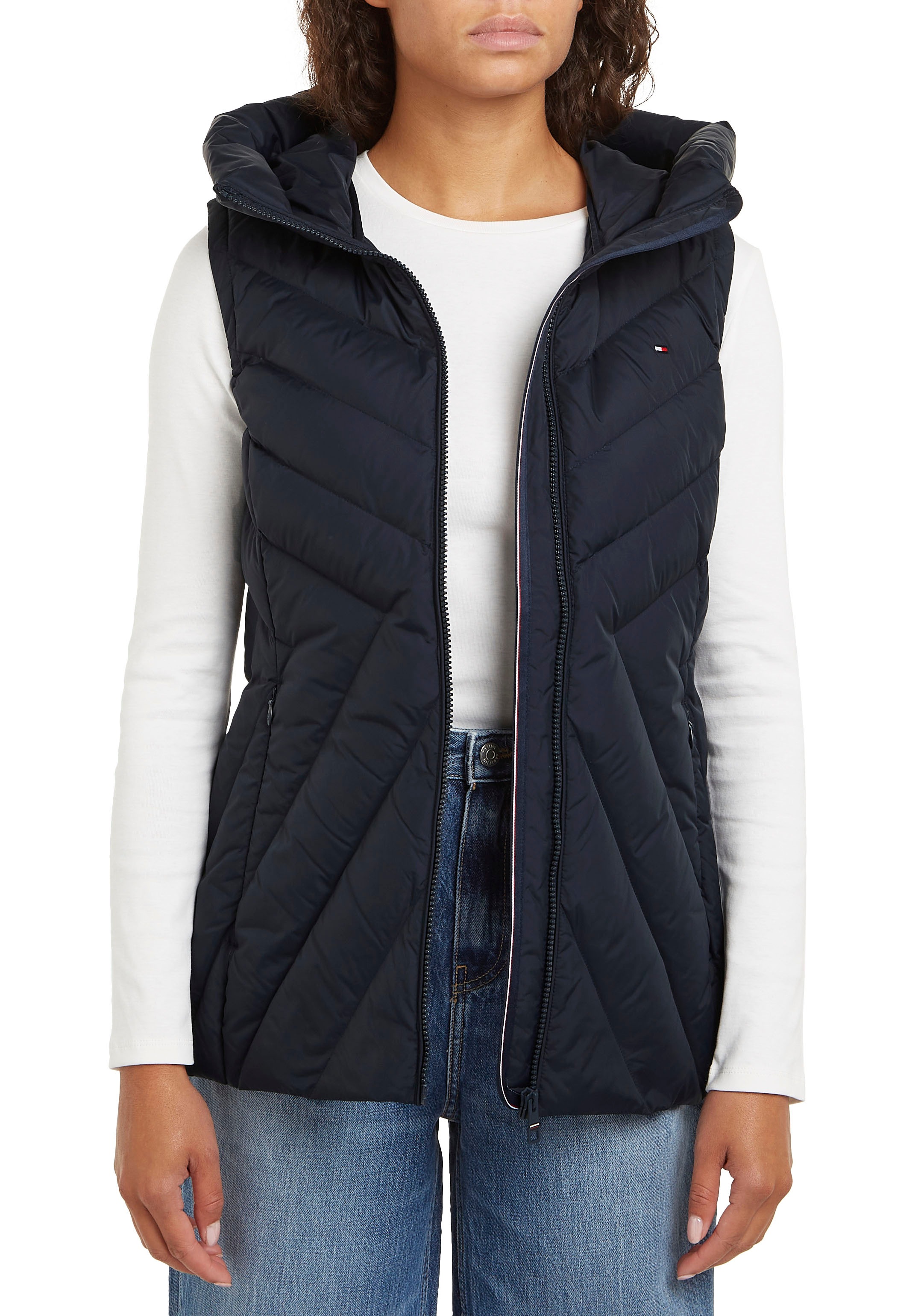 Tommy Hilfiger Steppweste "CHEVRON MW PADDED VEST", mit mittelstarker Watti günstig online kaufen