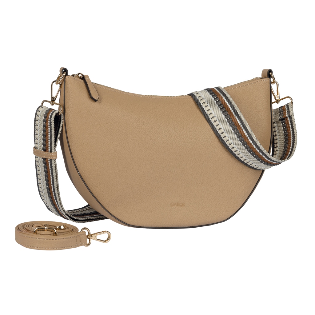 Gabor Umhängetasche "Linda Summer" Schultertasche Mit Dezentem Logo Und Extrabreitem Schultergurt