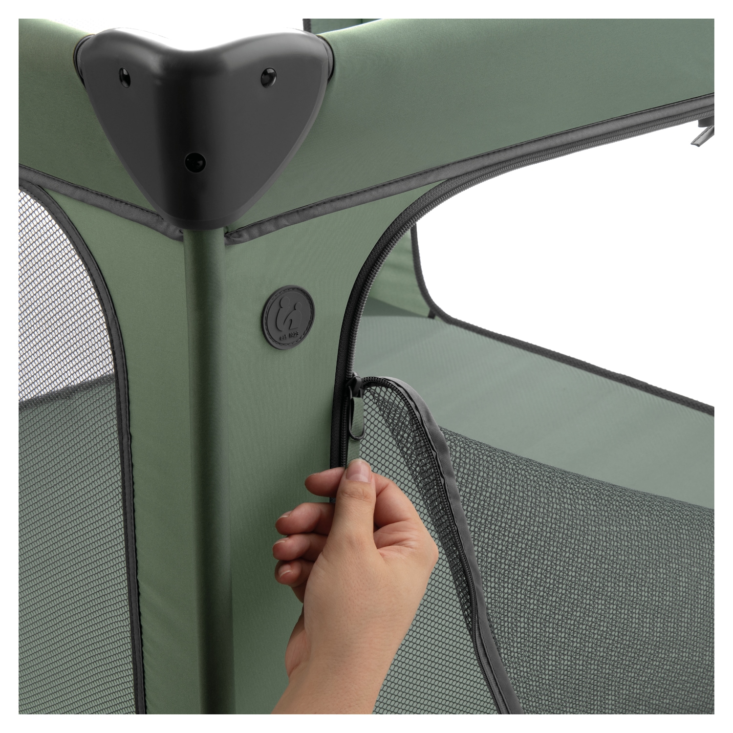 Hauck Baby-Reisebett »Sleep N Play SQ, Set dark green«, inklusive Schaumstoff-Matratze