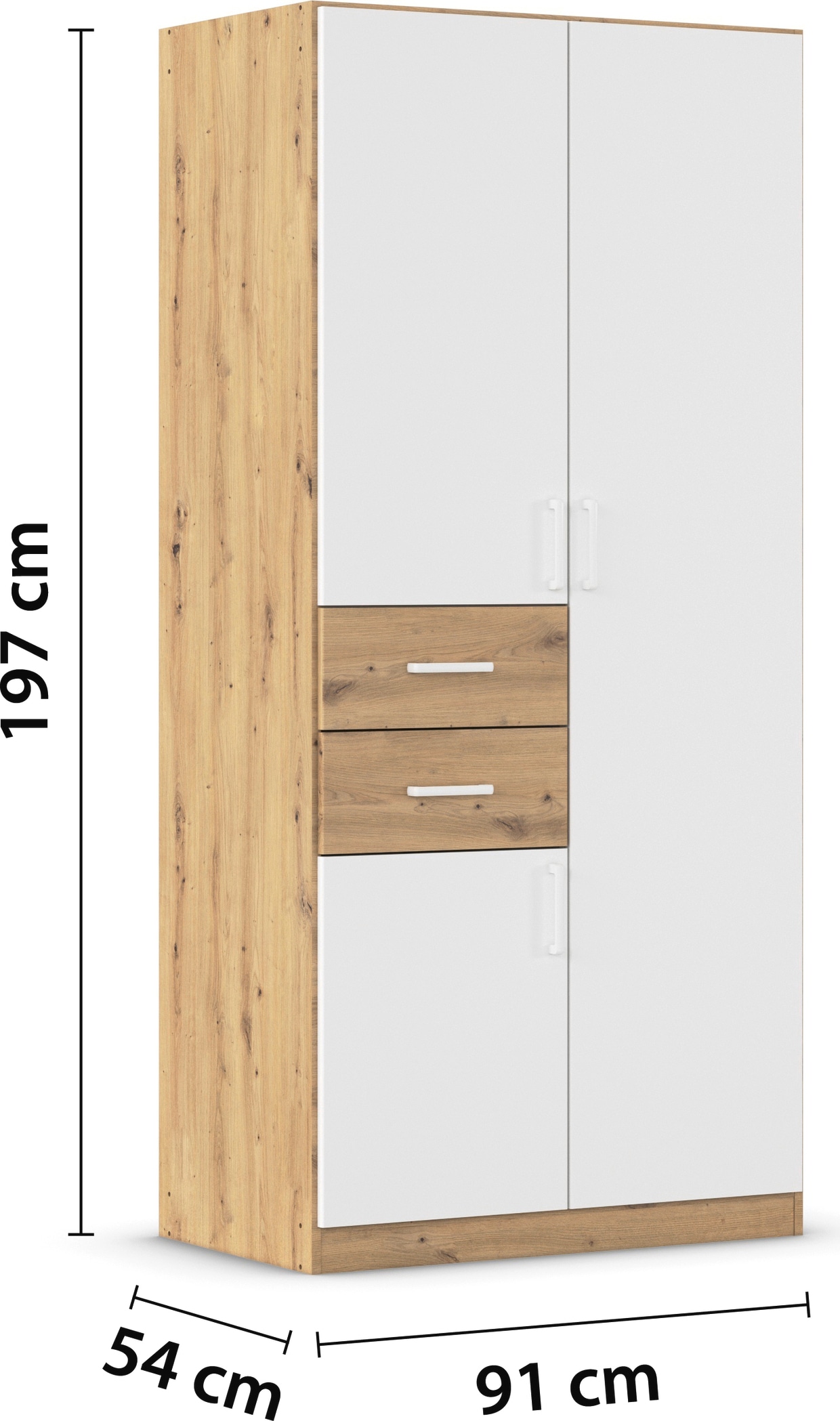rauch Schlafzimmer-Set »Komplettzimmer Komplettschlafzimmer Schlafzimmer-Set (3-St.) MAIKA« Set, 3 Stk. tlg. Schrank 3 Breiten, 2 Höhen, Bett 100 cm,  Nachttisch MADE IN GERMANY