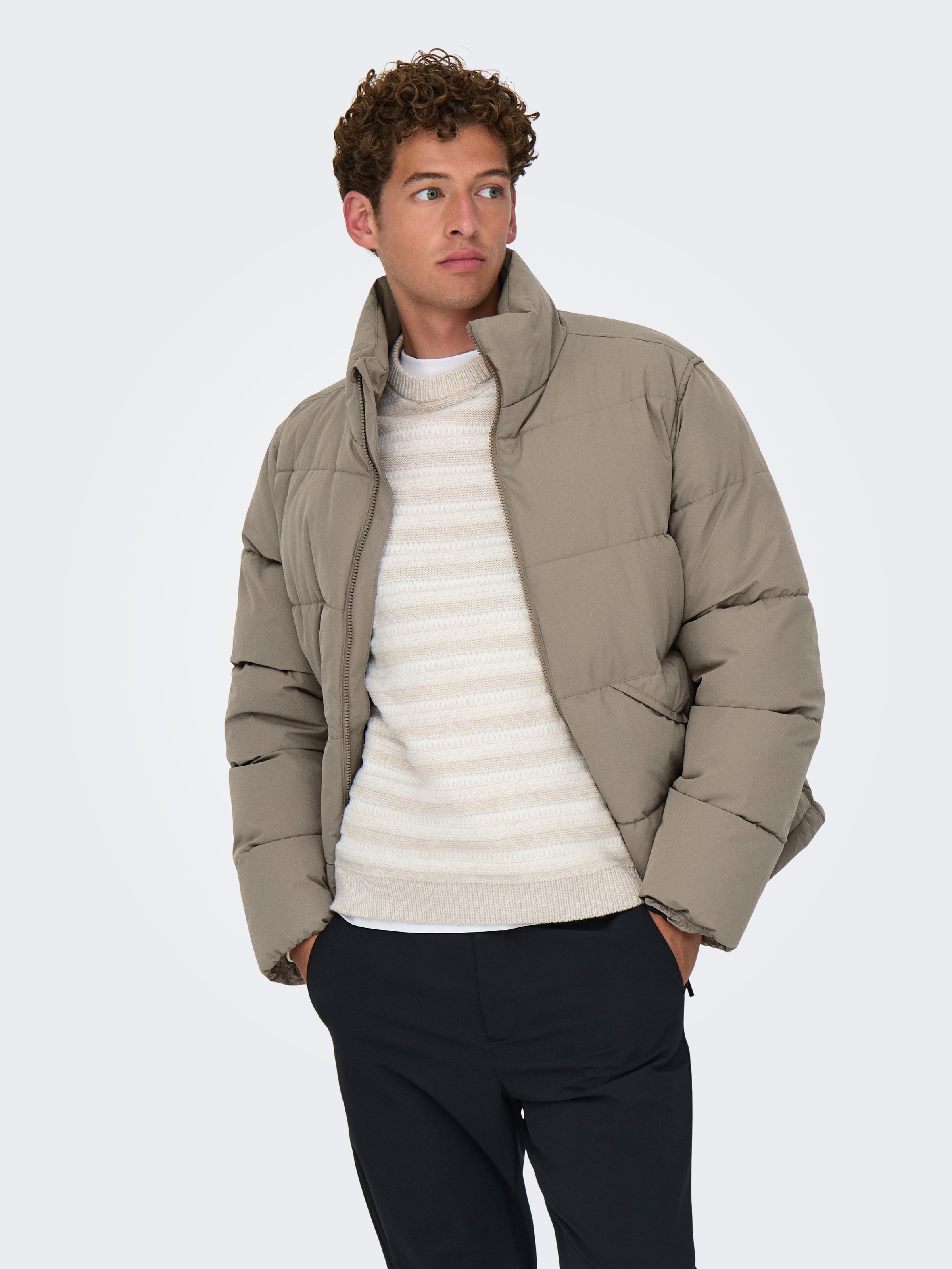 ONLY & SONS Steppjacke "ONSPACK LIFE PUFFER JACKET OTW" ohne Kapuze günstig online kaufen