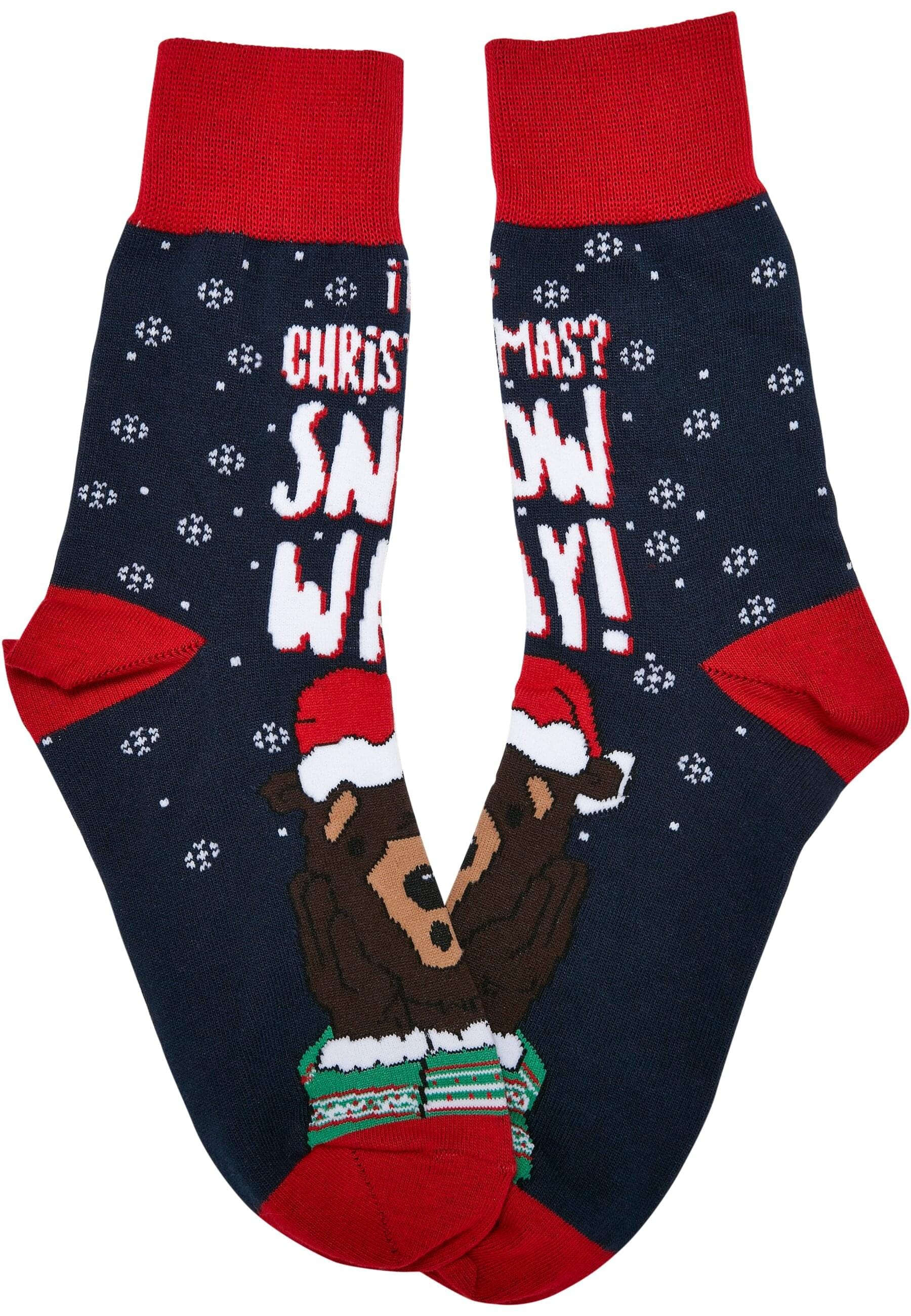 URBAN CLASSICS Basicsocken »Urban Classics Unisex Christmas Bear Socks Kids 3-Pack«, (1 Paar)