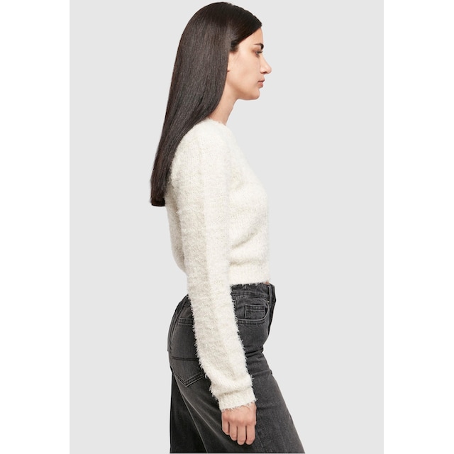 URBAN CLASSICS Sweatshirt »Damen Ladies Cropped Feather Sweater«, (1 tlg.)  für kaufen | BAUR